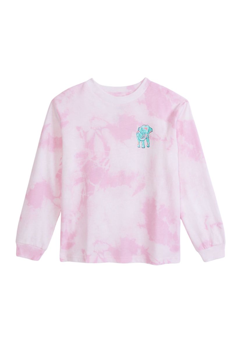 Girls 4-6x Blesses Elephant Long Sleeve Graphic T-Shirt