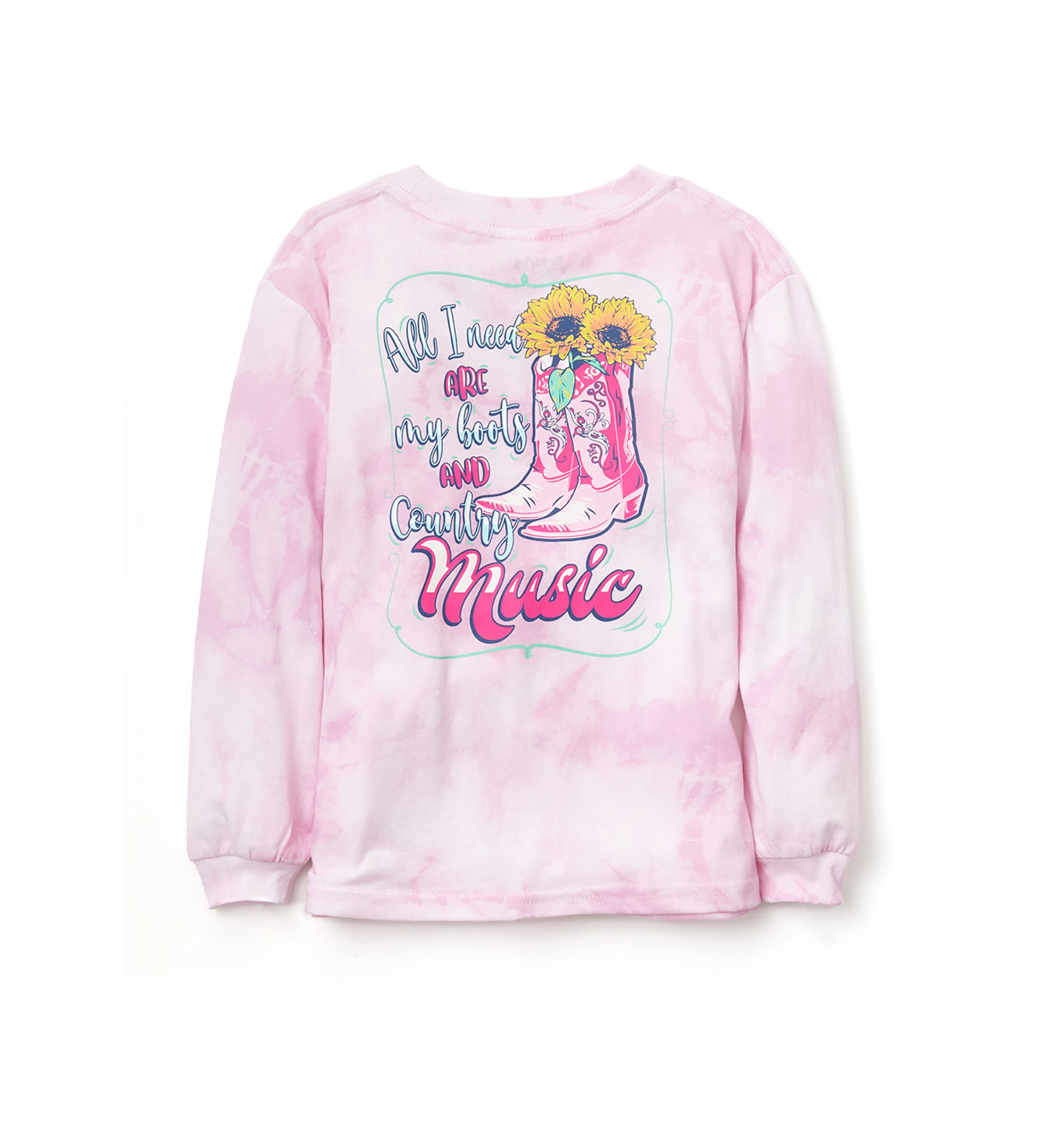Girls 4-6x Country Music Boots Graphic T-Shirt