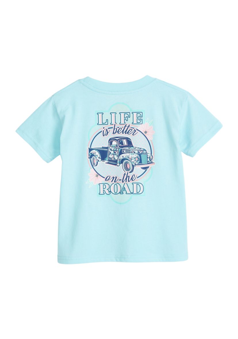 Girls 4-6x Life is Better Truck Graphic T-Shirt