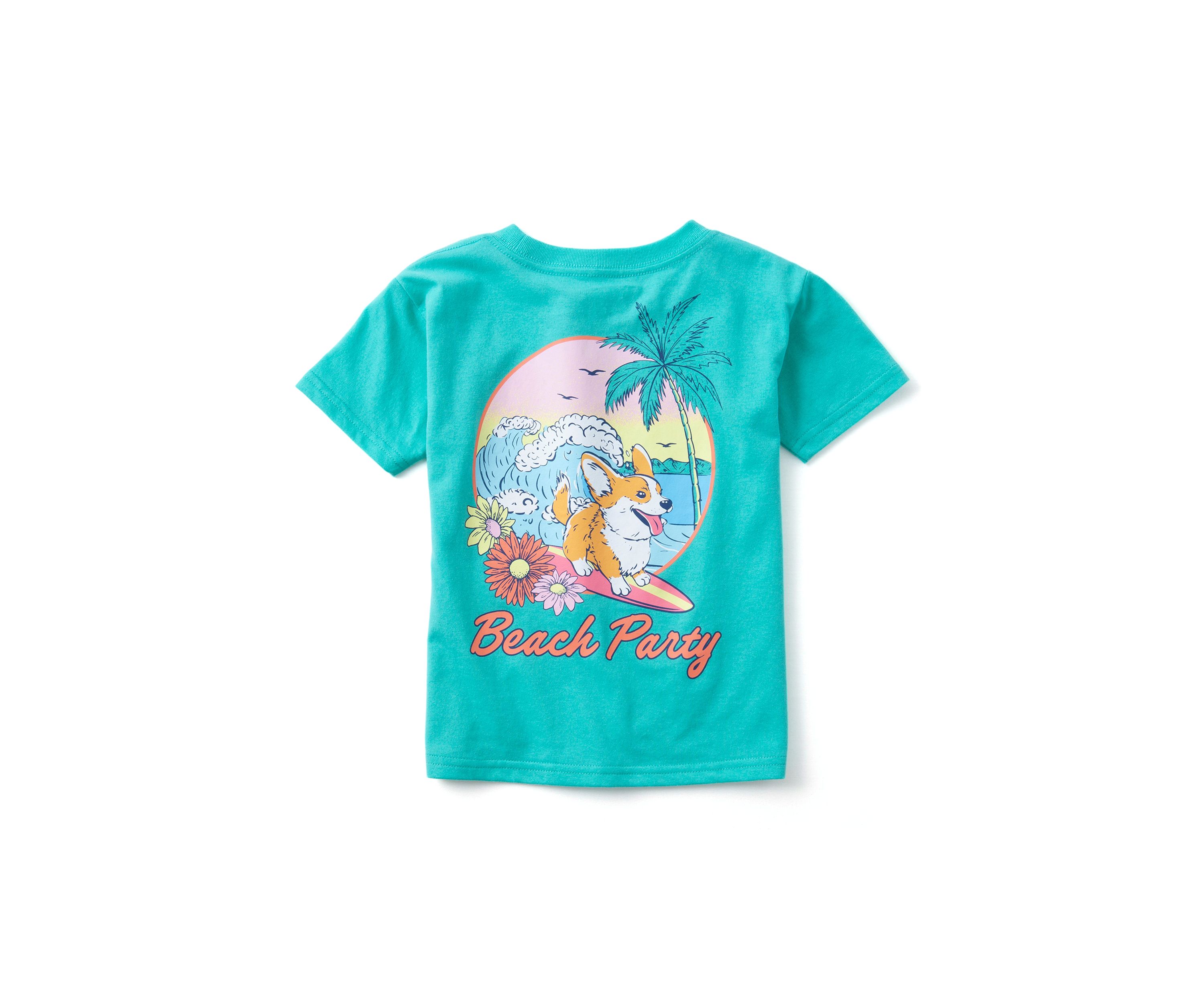 Girls 4-6x Beach Party Graphic T-Shirt