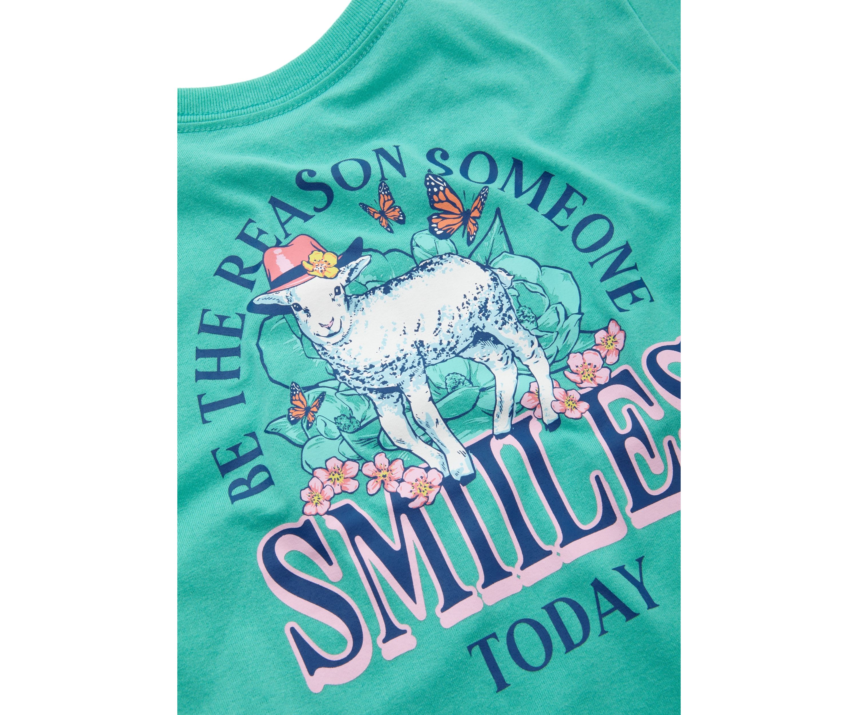 Girls 4-6x Someone Smiles Graphic T-Shirt