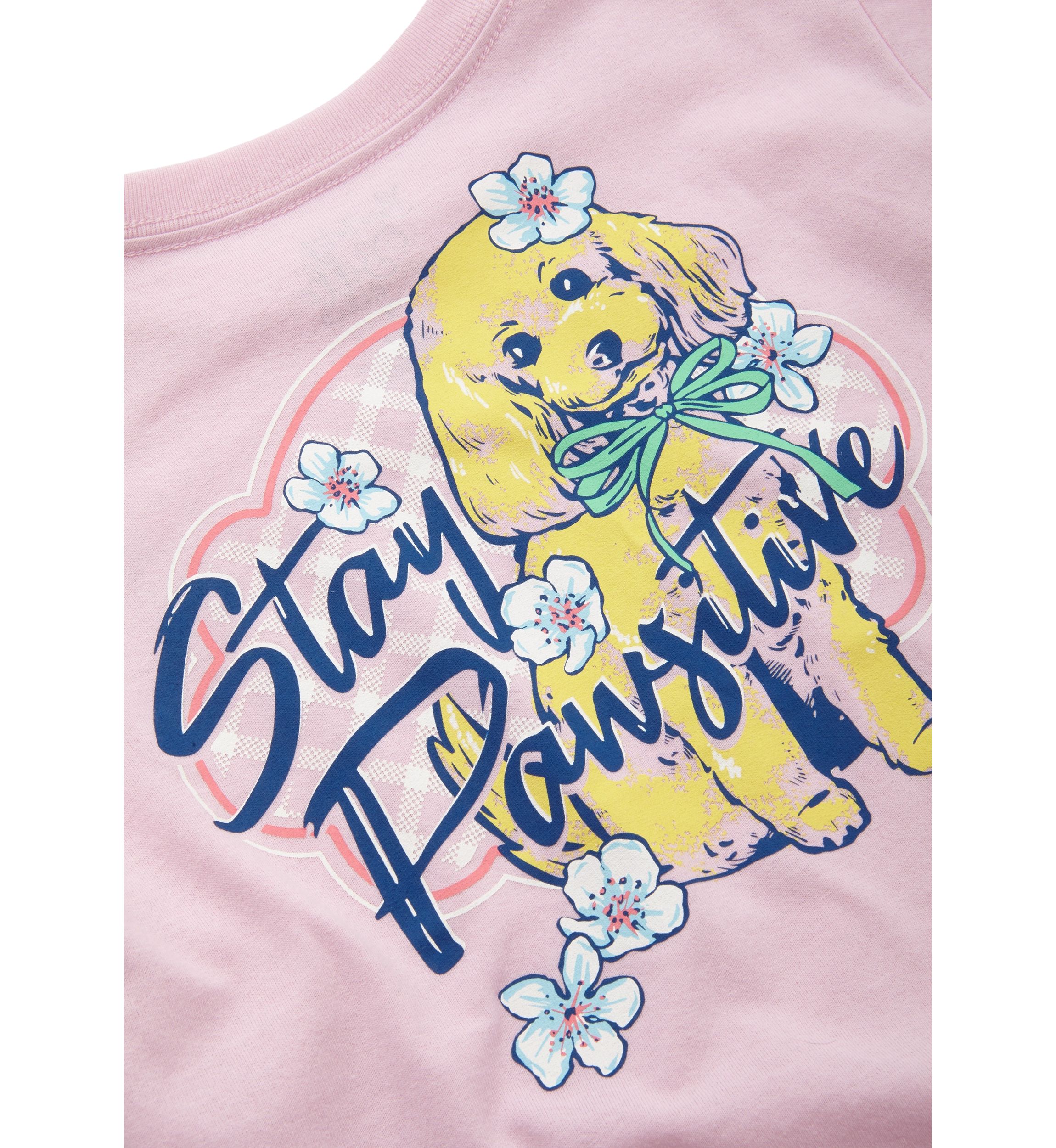 Girls 4-6x Stay Pawsitive Graphic T-Shirt
