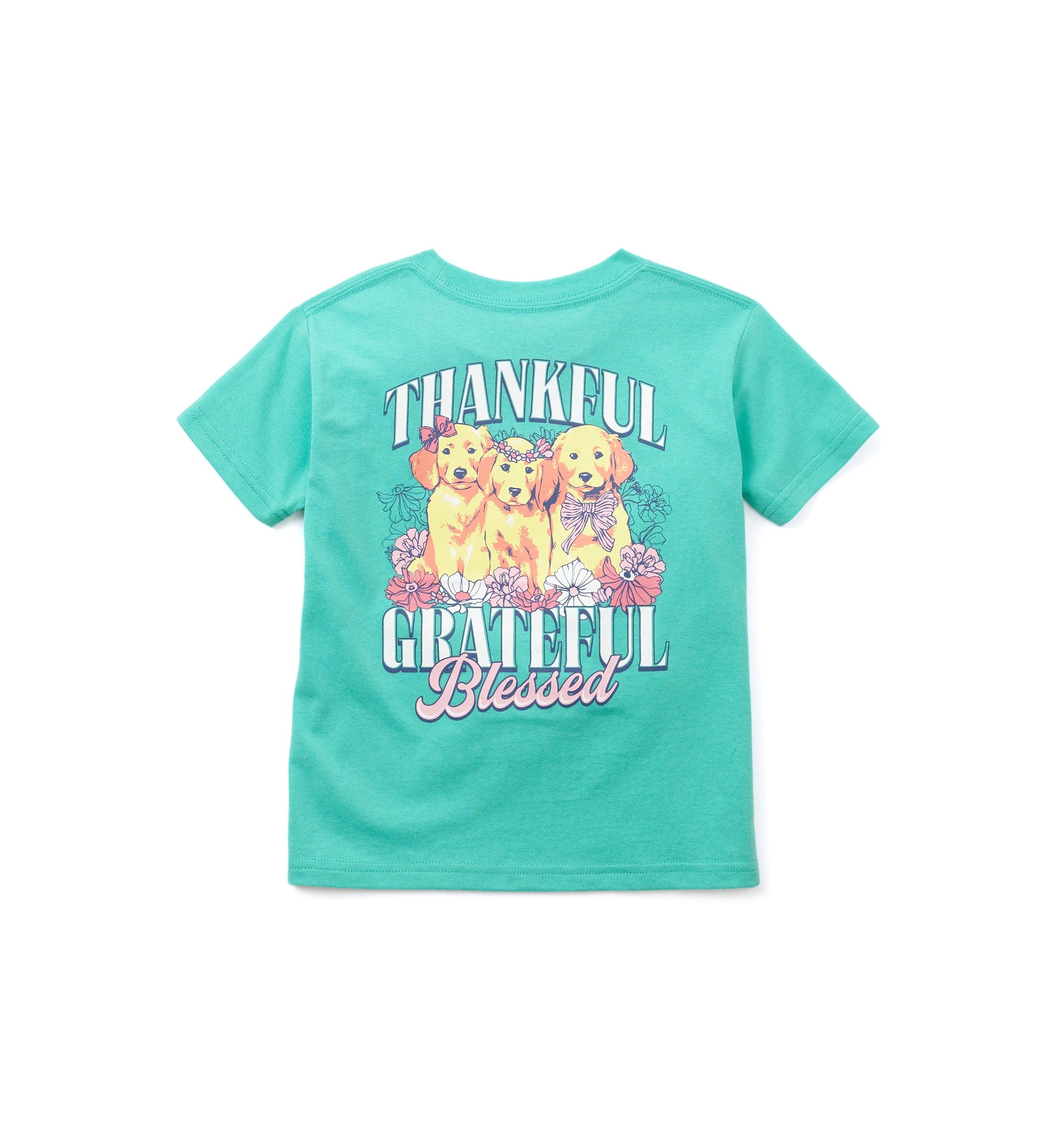 Girls 4-6x Thankful Grateful Graphic T-Shirt