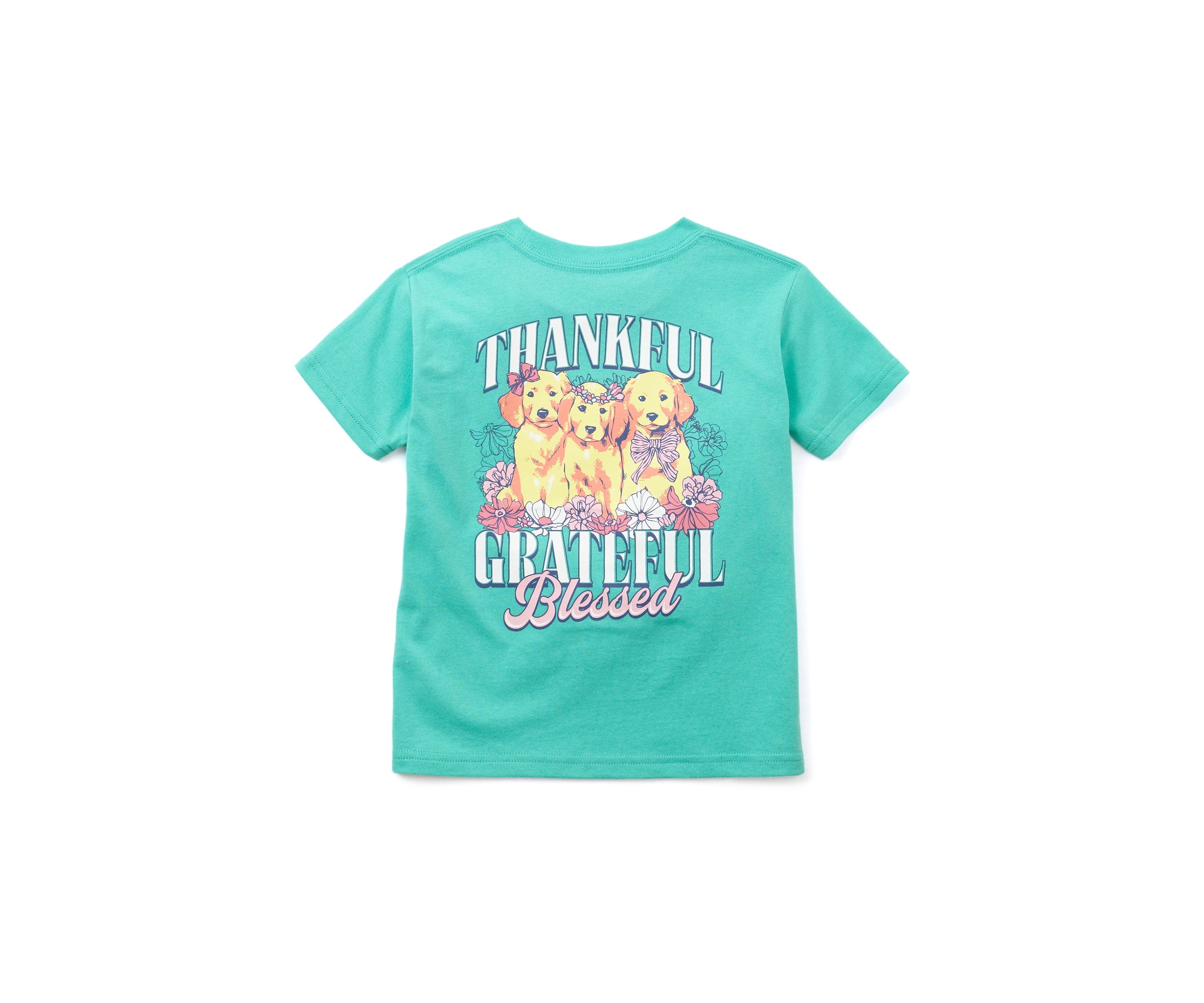 Girls 4-6x Thankful Grateful Graphic T-Shirt