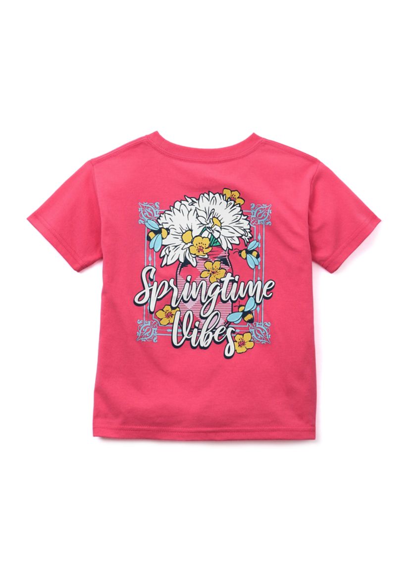 Girls 4-6x Springtime Vibes Graphic T-Shirt