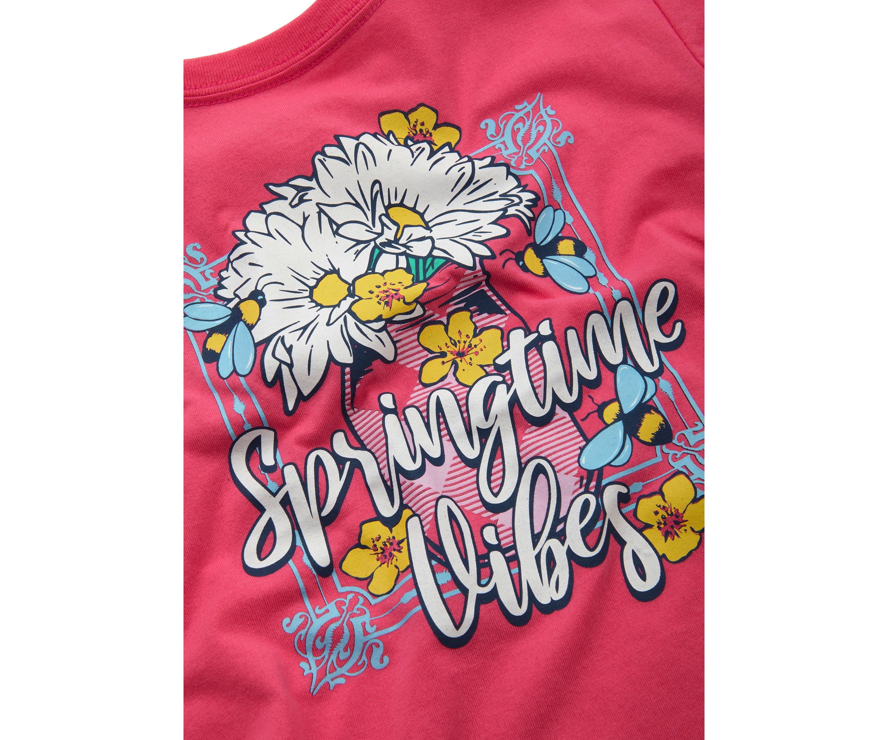 Girls 4-6x Springtime Vibes Graphic T-Shirt