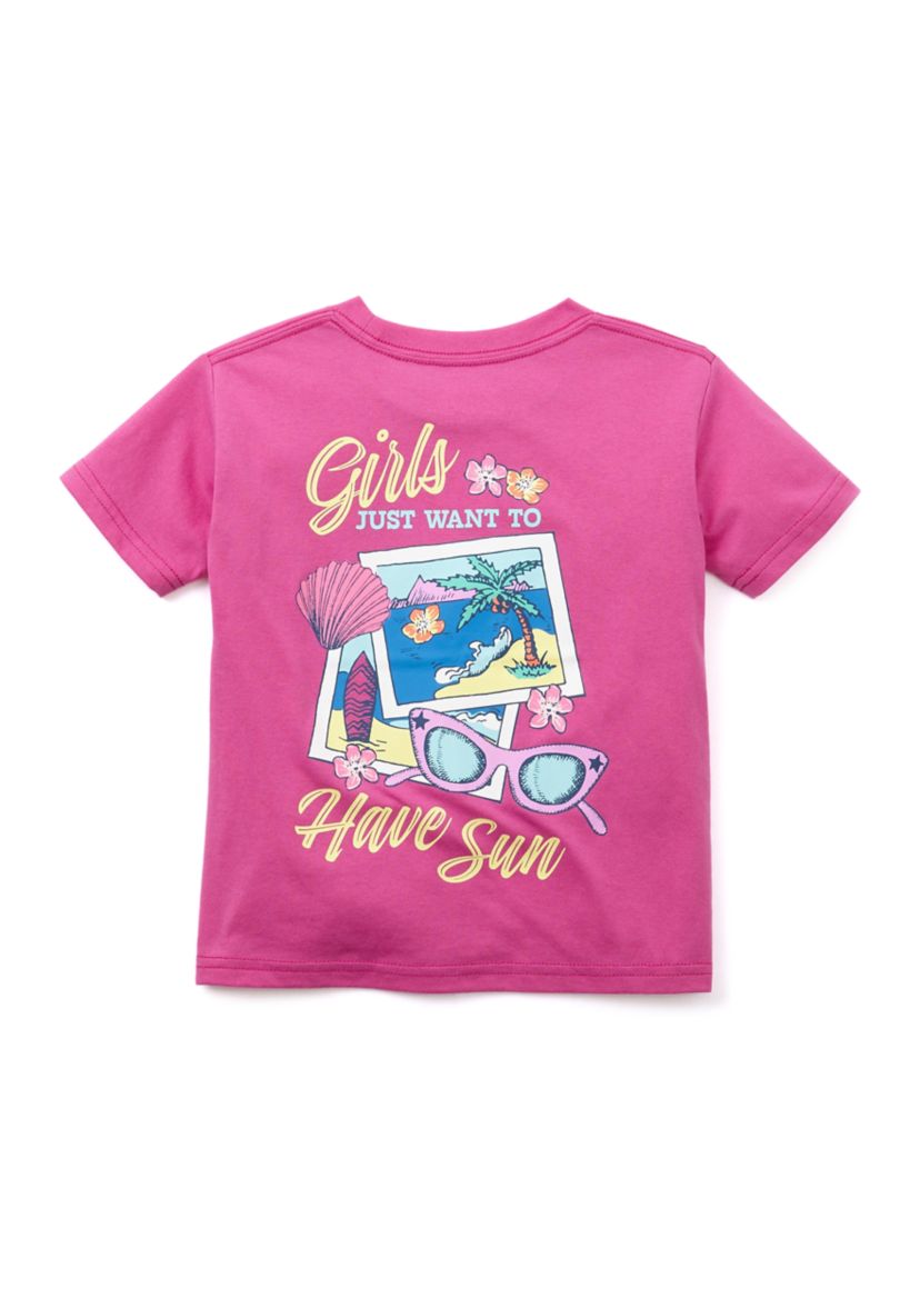 Girls 4-6x Girls Just Want to Have Fun Graphic T-Shirt