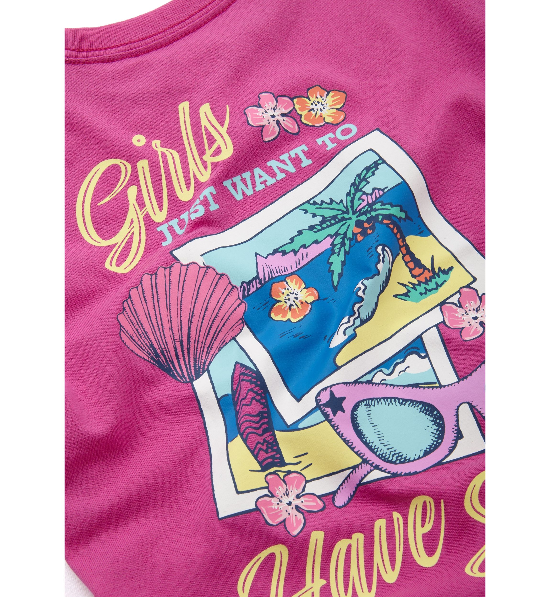 Girls 4-6x Girls Just Want to Have Fun Graphic T-Shirt