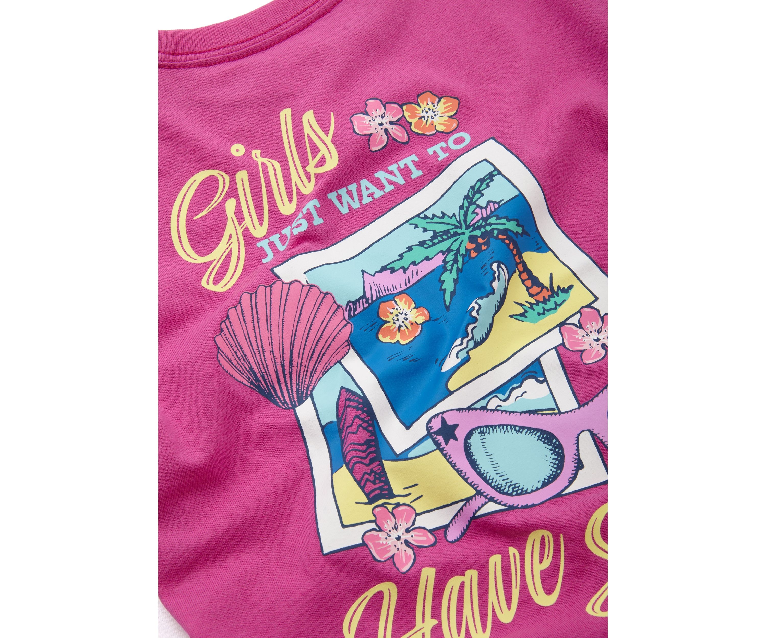 Girls 4-6x Girls Just Want to Have Fun Graphic T-Shirt