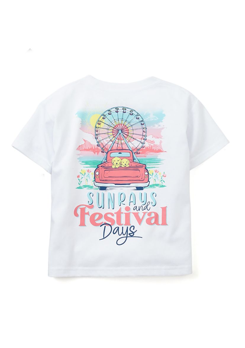 Girls 4-6x Festival Days Graphic T-Shirt 