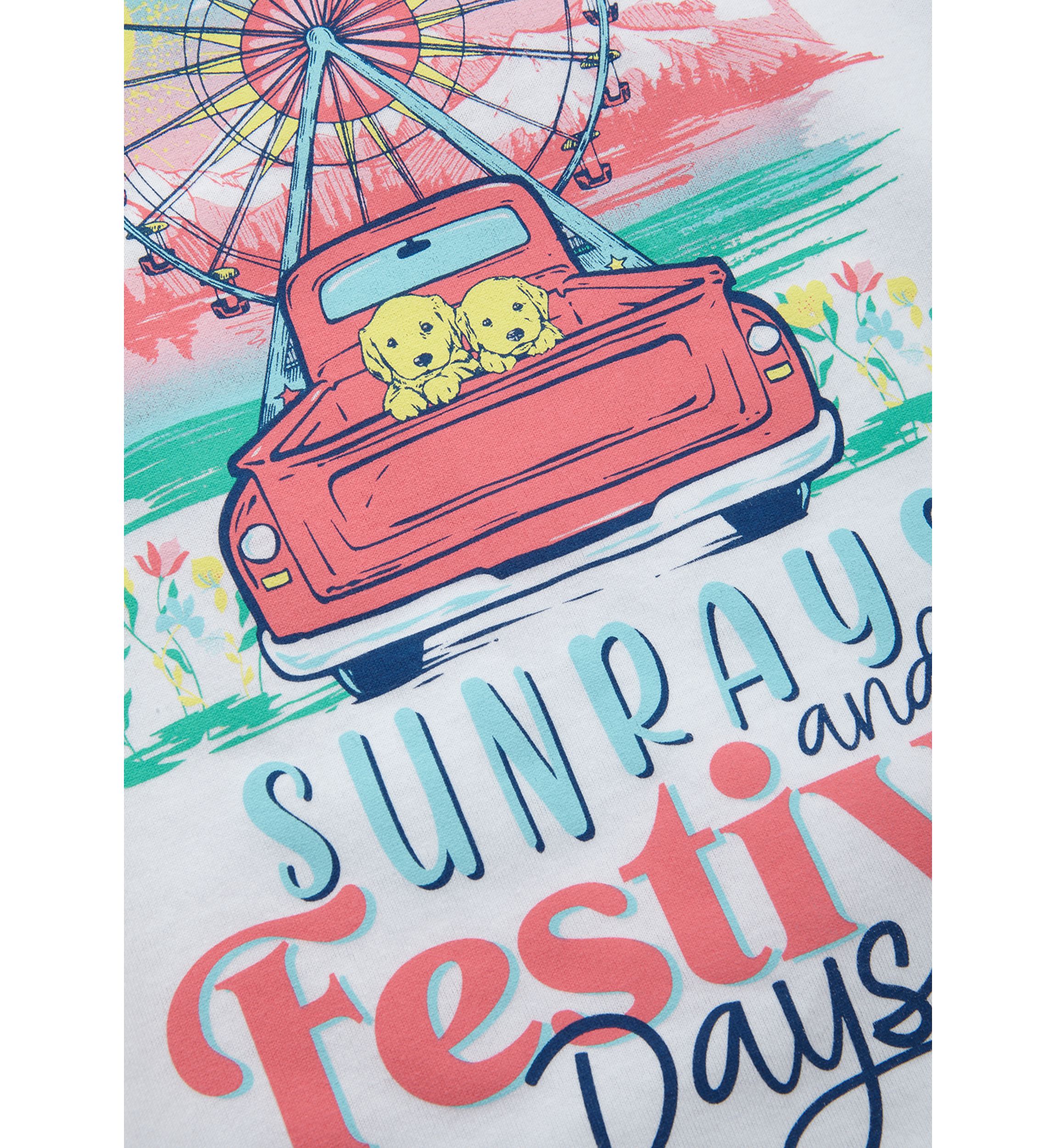 Girls 4-6x Festival Days Graphic T-Shirt 