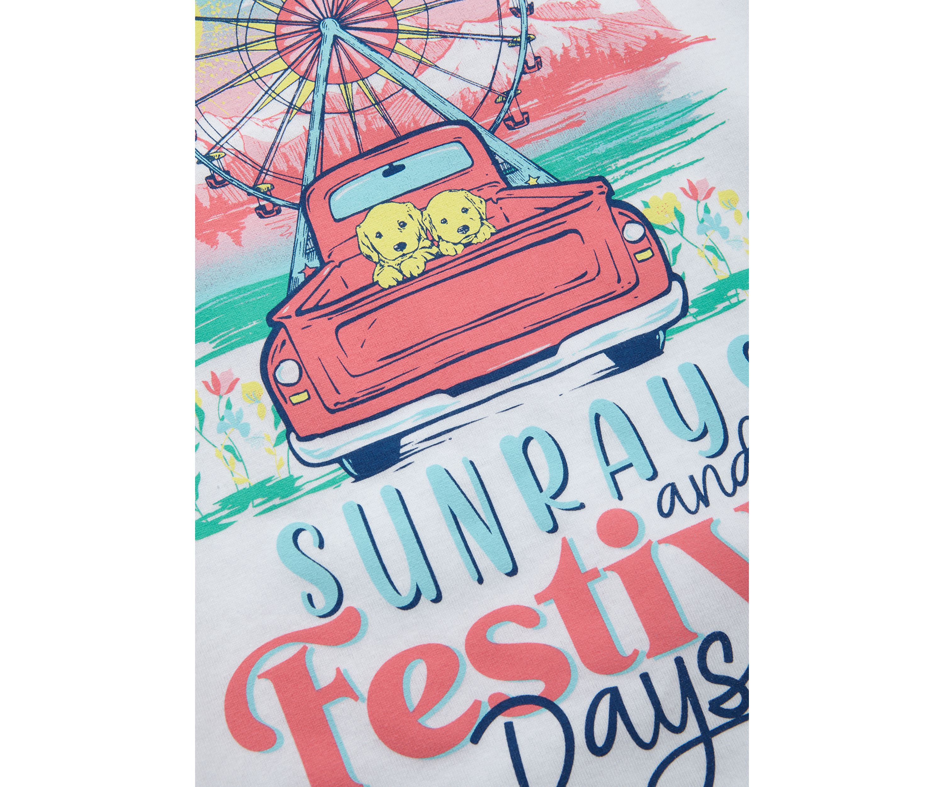 Girls 4-6x Festival Days Graphic T-Shirt 