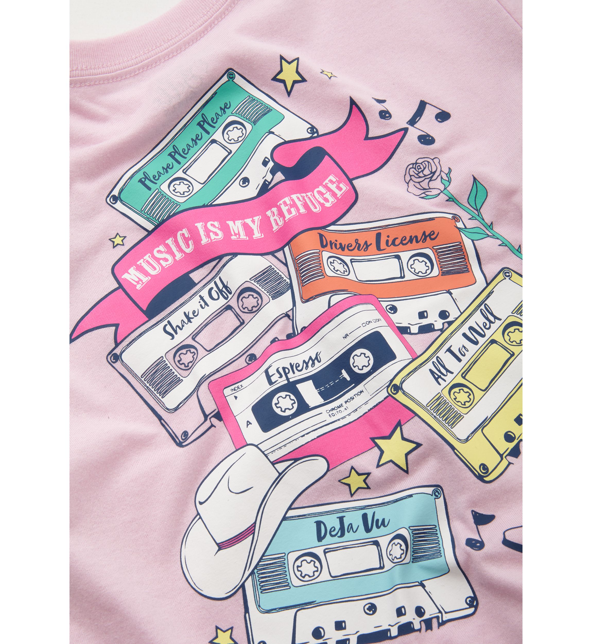 Girls 4-6x Cassette Tapes Graphic T-Shirt