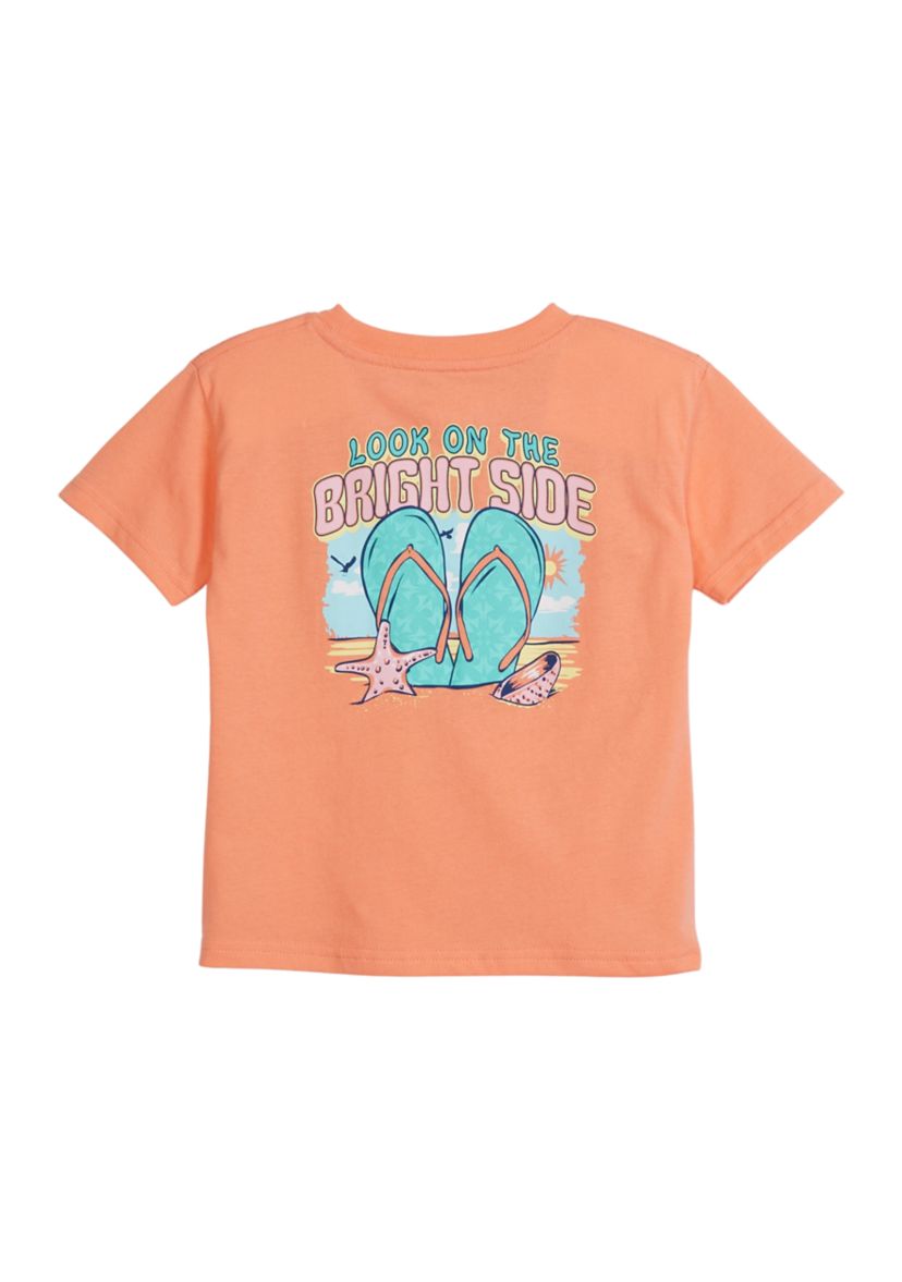 Girls 4-6x Brightside Flip Flops Graphic T-Shirt