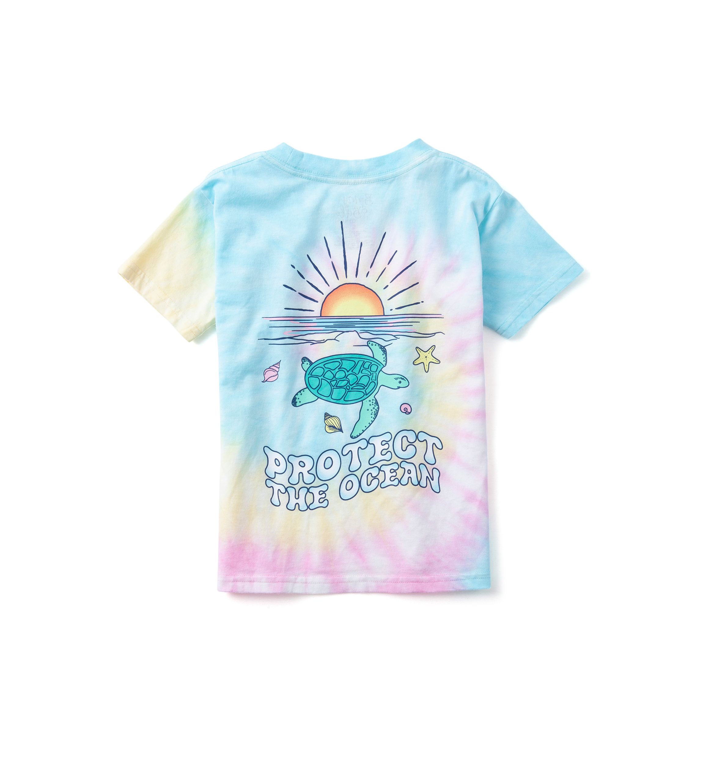 Girls 4-6x Protect the Ocean Tie Dye Graphic T-Shirt