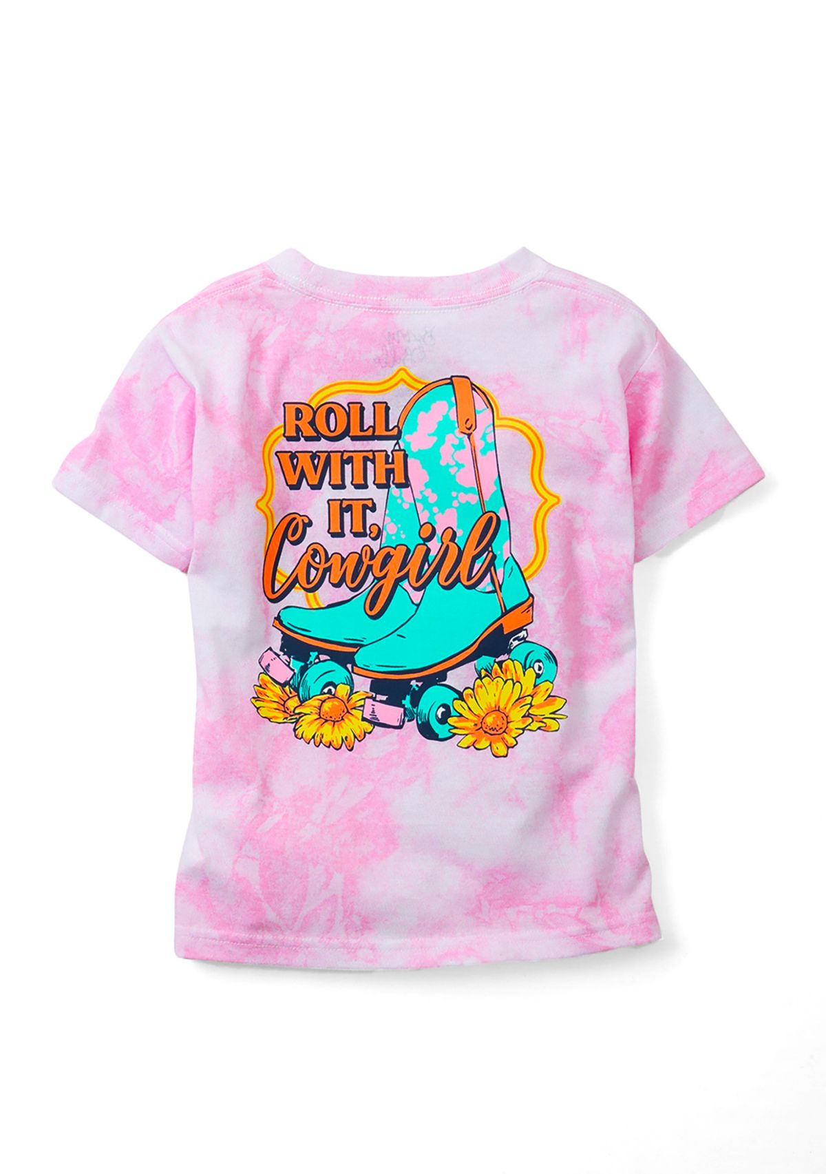 Girls 4-6x Roll With It Cowgirl Graphic T-Shirt