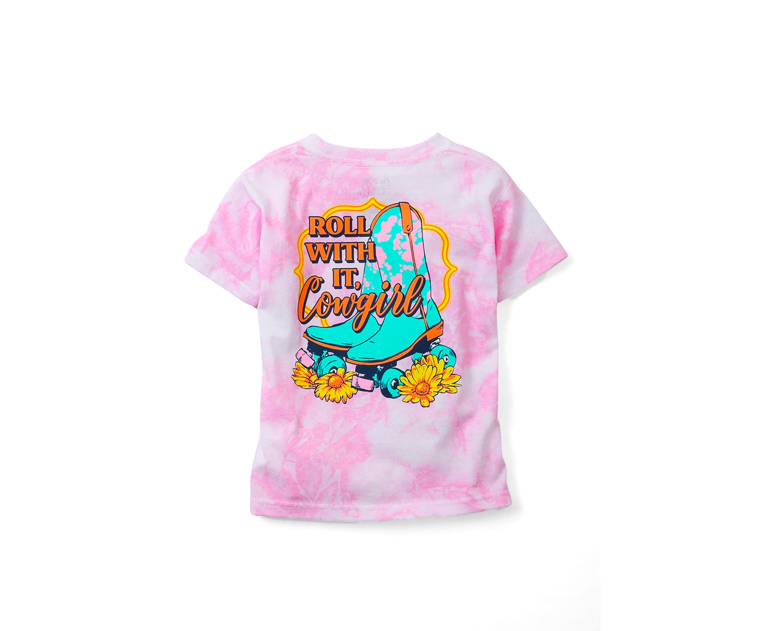 Girls 4-6x Roll With It Cowgirl Graphic T-Shirt