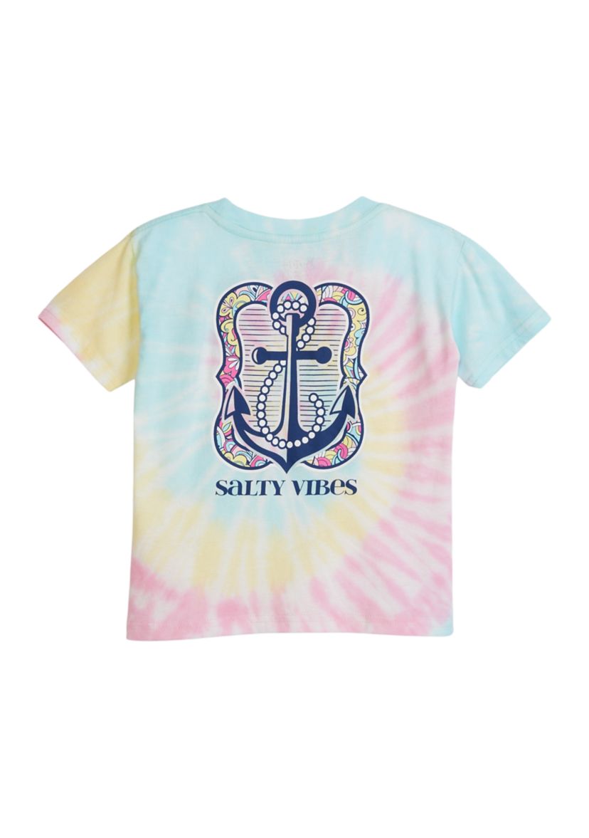 Girls 4-6x Salty Vibes Anchor Graphic T-Shirt