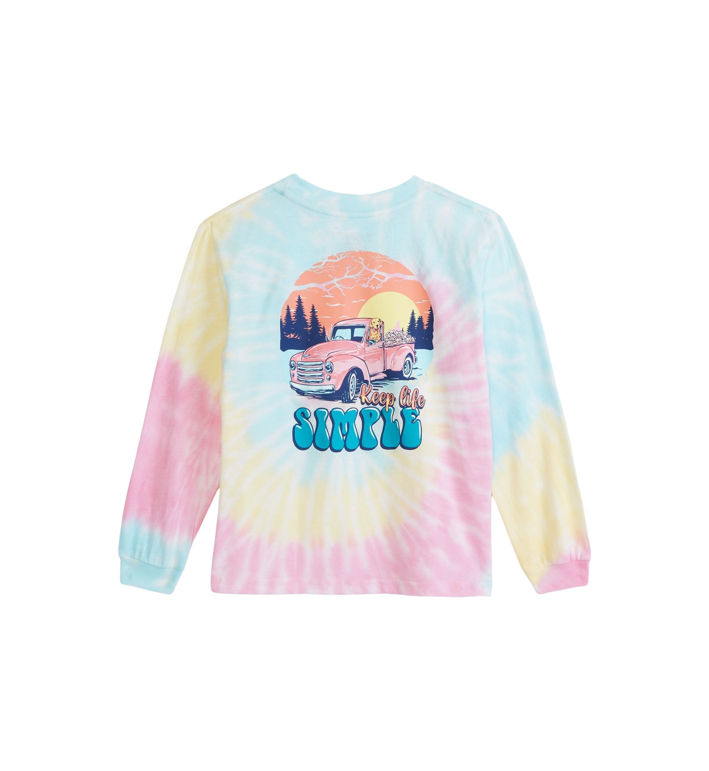 Girls 4-6x Keep it Simple Tie Dye T-Shirt