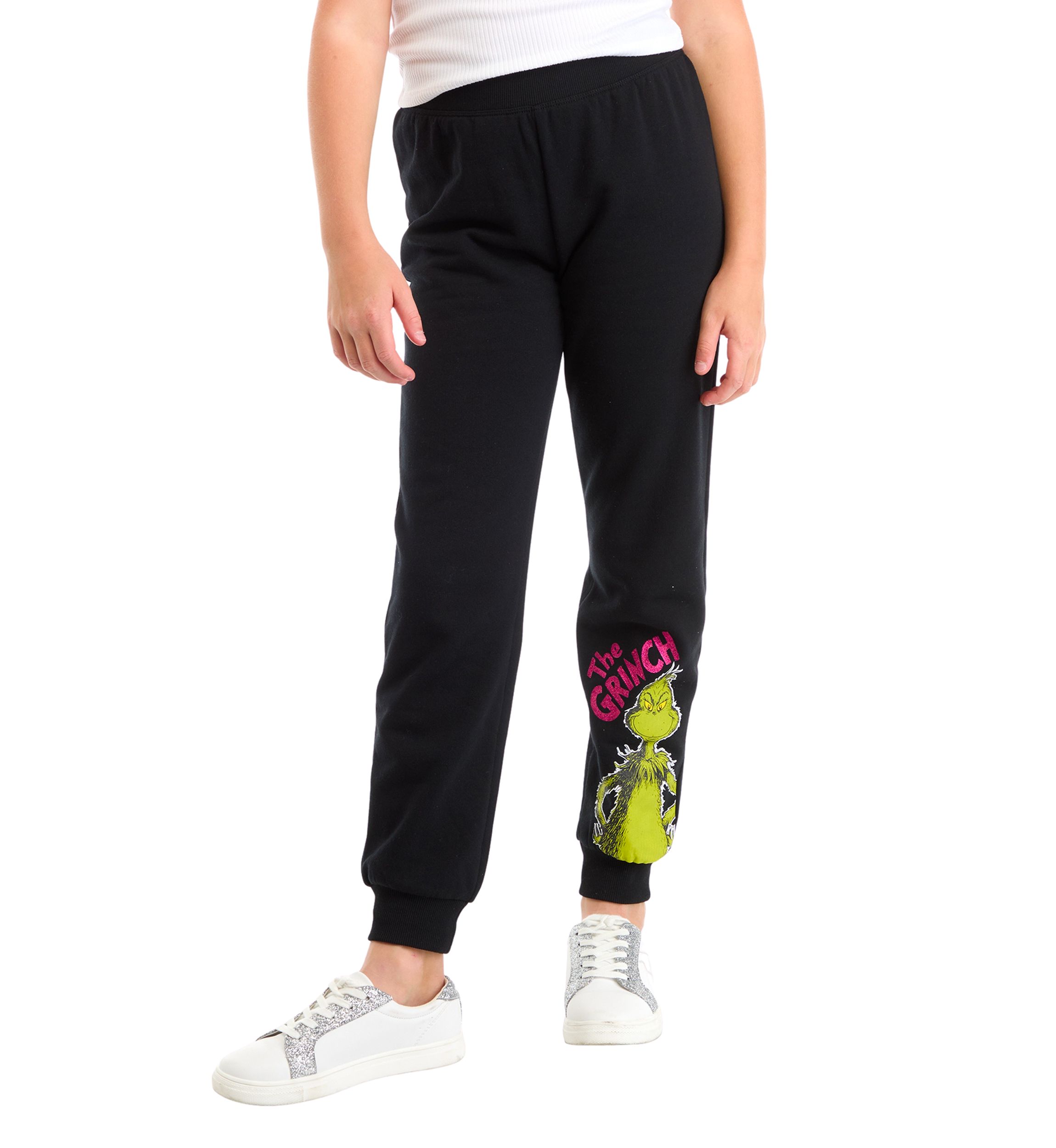 Girls 7-16 Grinch Graphic Fleece Joggers
