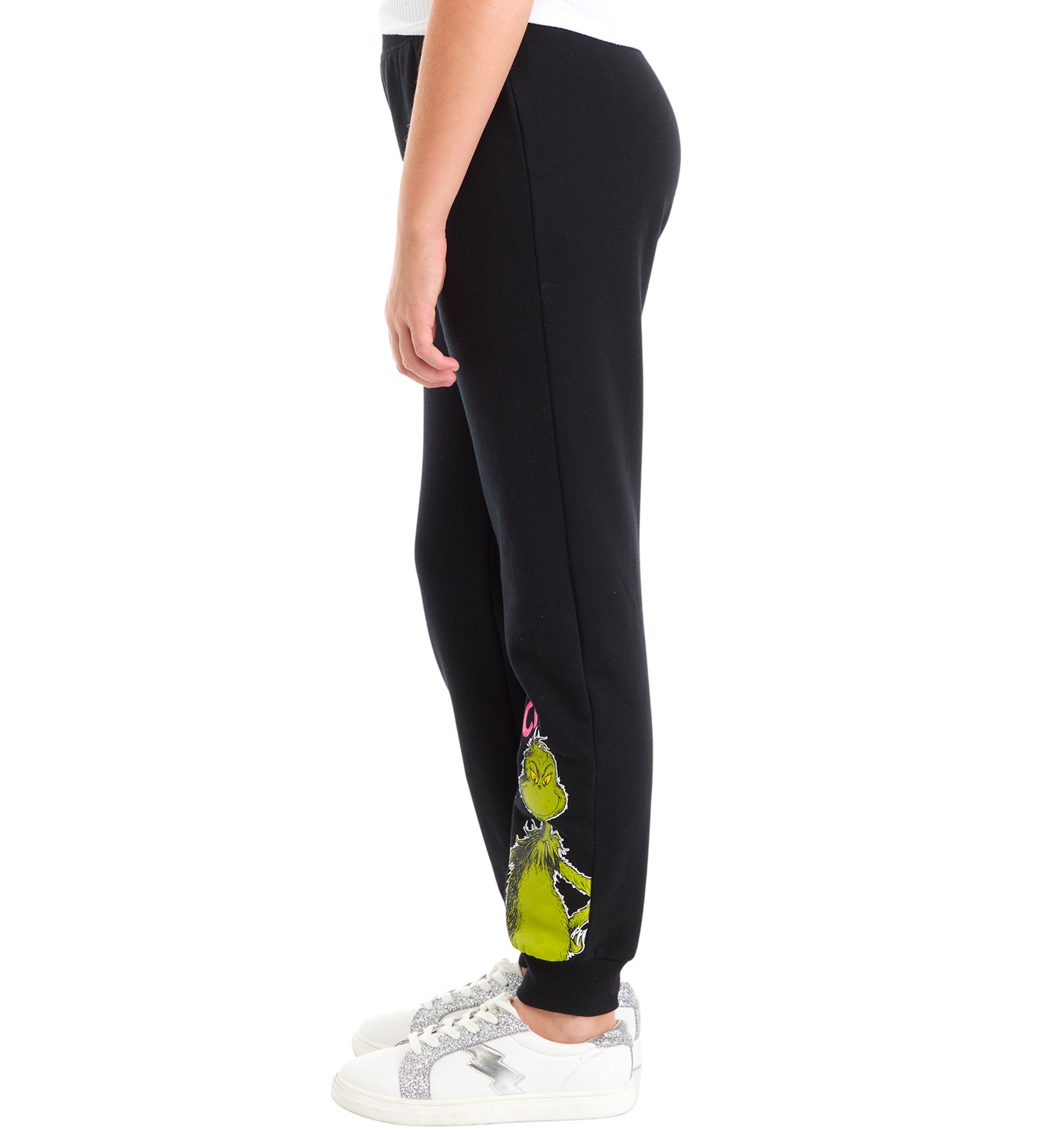 Girls 7-16 Grinch Graphic Fleece Joggers
