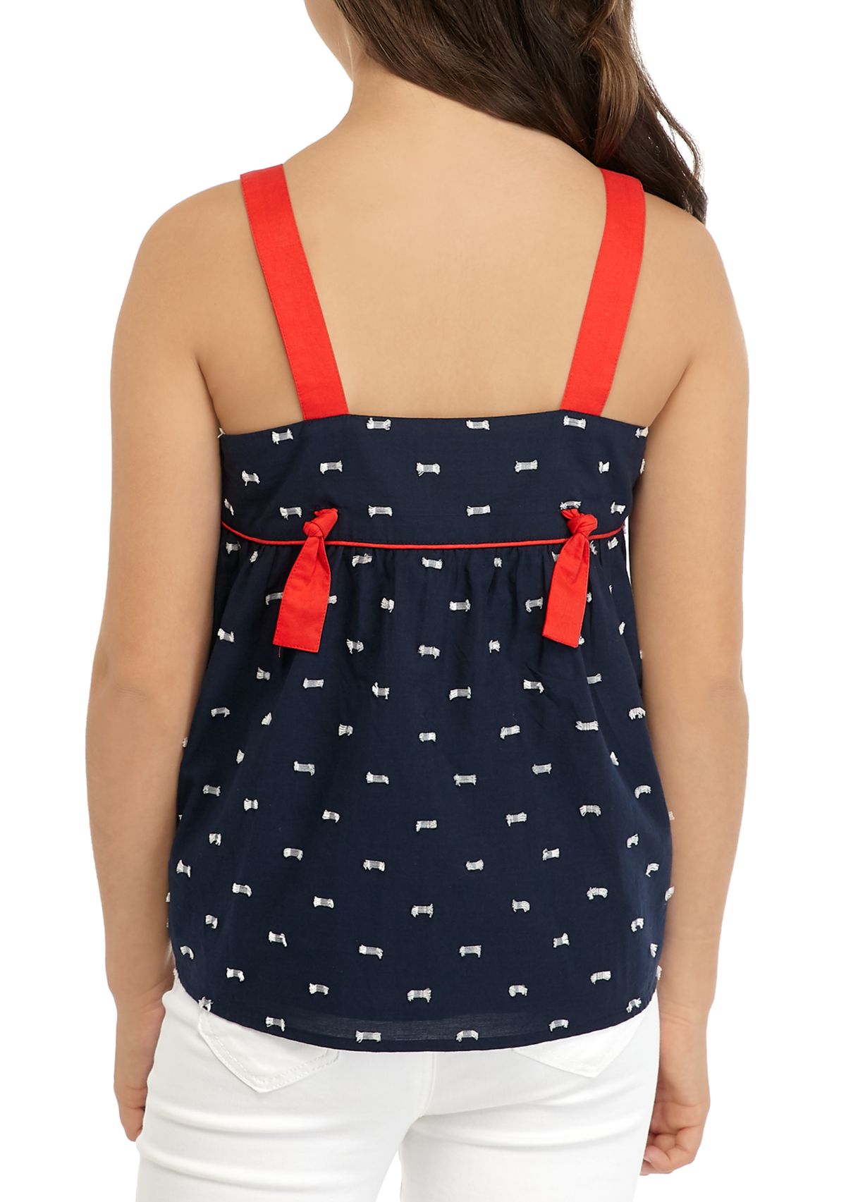 Girls 7-16 Pipe Detail Tank