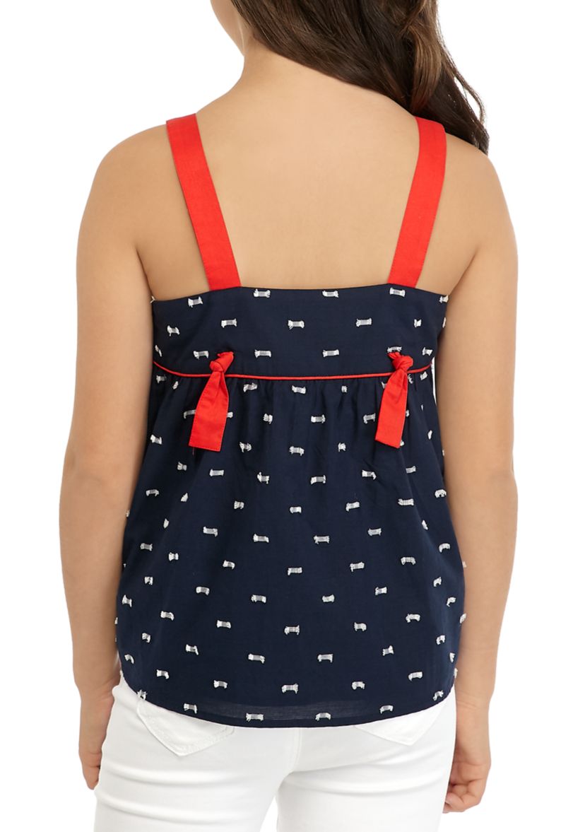 Girls 7-16 Pipe Detail Tank