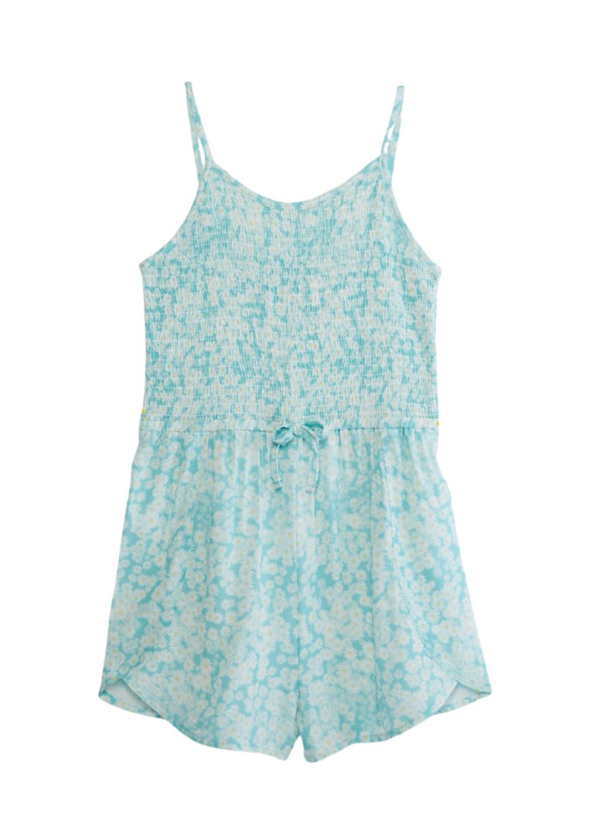 Girls 7-16 Smocked Romper 