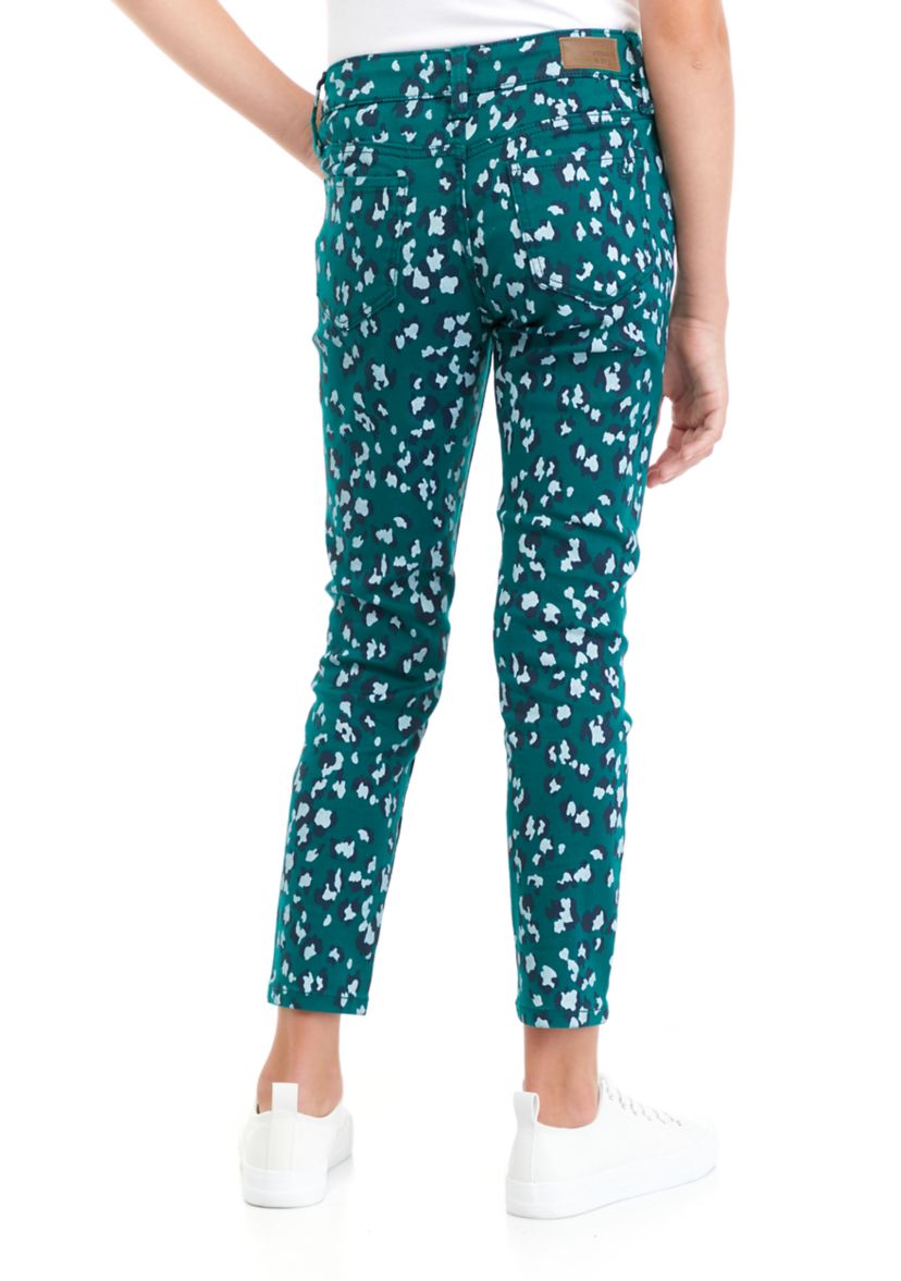 Girls 7-16 Printed 5 Pocket Pants