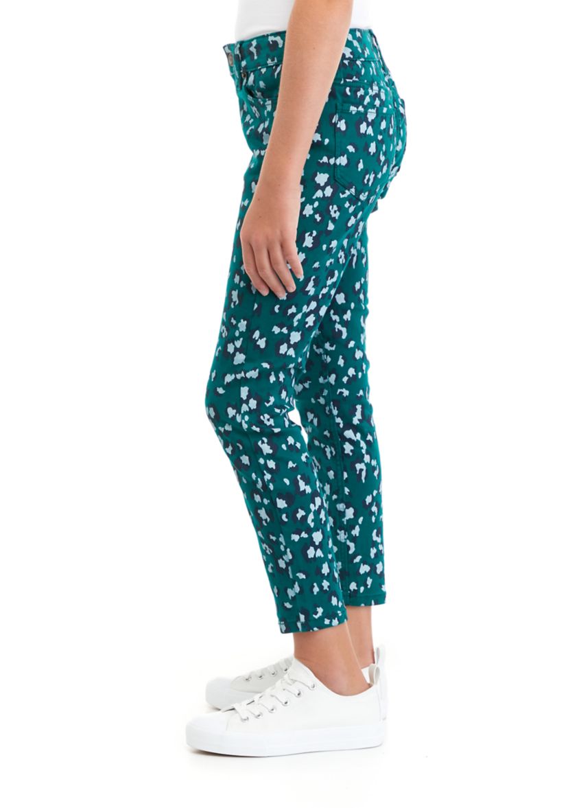 Girls 7-16 Printed 5 Pocket Pants