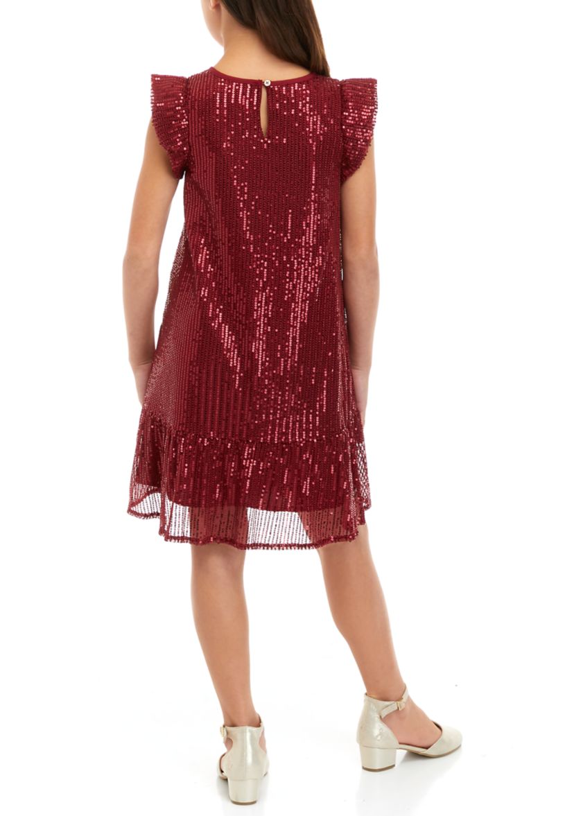 Girls 7-16 Flutter Shine Dress