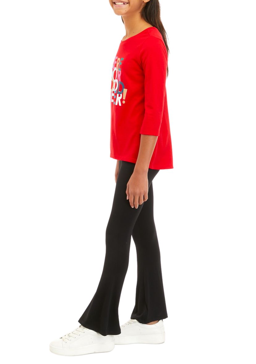 Girls 7-16 Graphic T-Shirt and Leggings Set