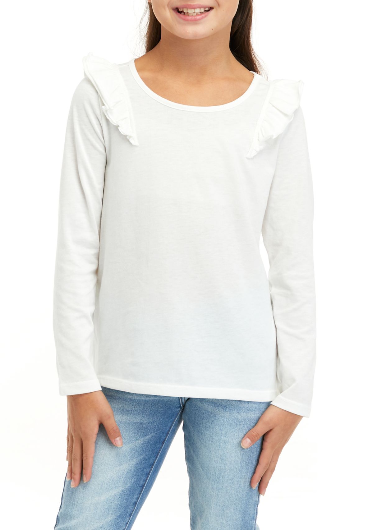 Girls 7-16 Ruffle T-Shirt