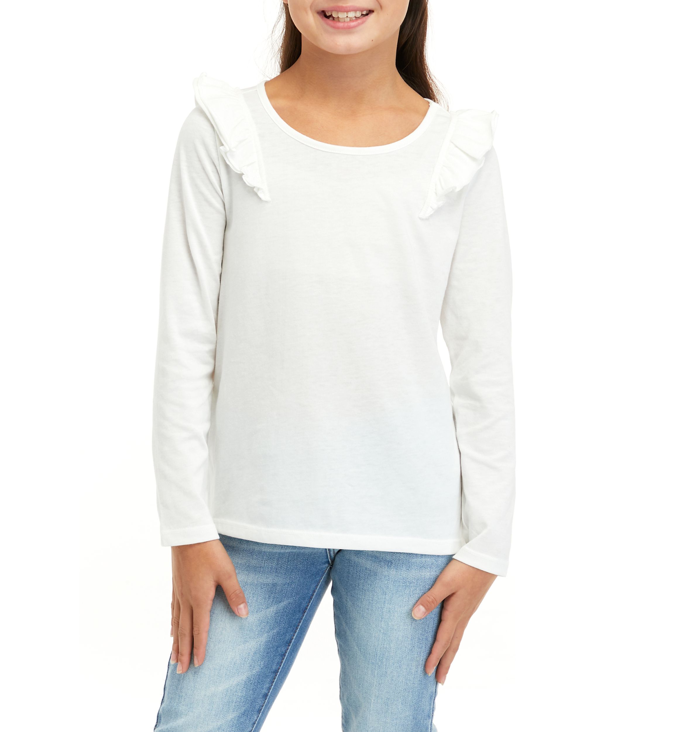 Girls 7-16 Ruffle T-Shirt