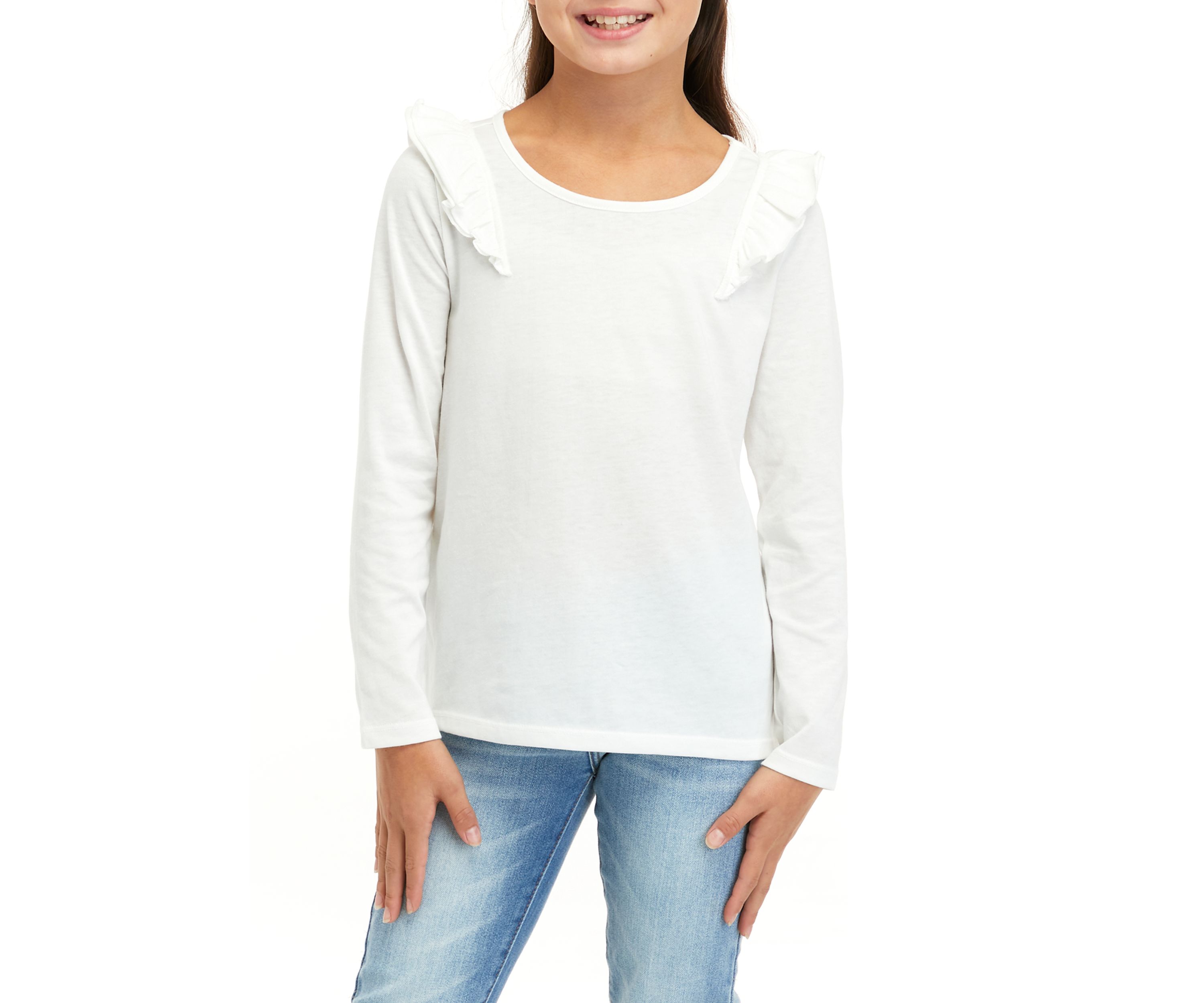 Girls 7-16 Ruffle T-Shirt