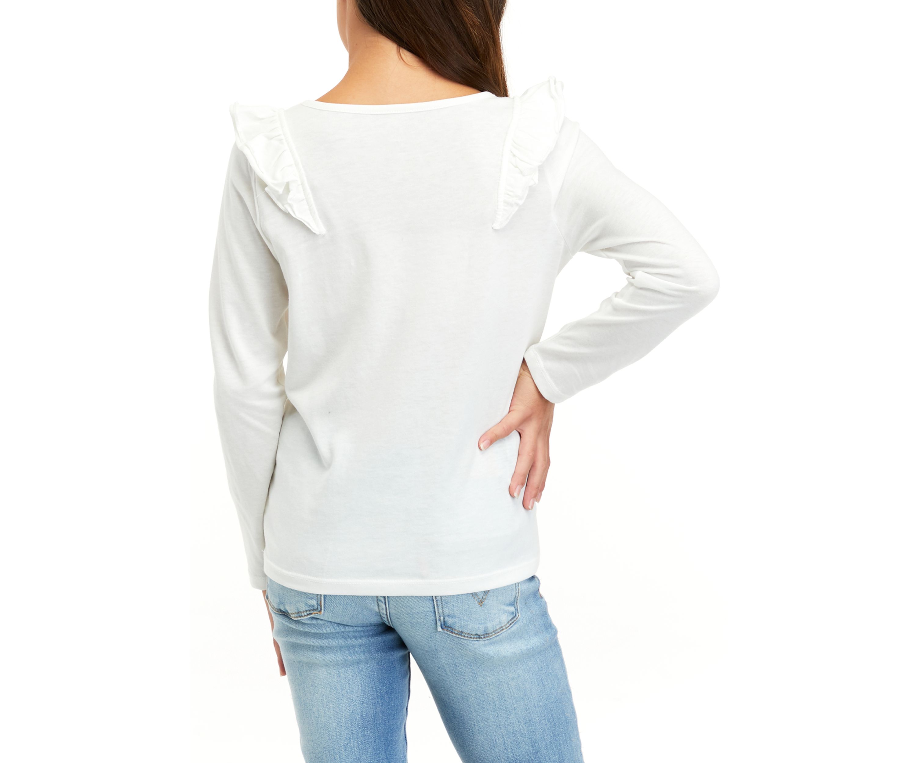 Girls 7-16 Ruffle T-Shirt