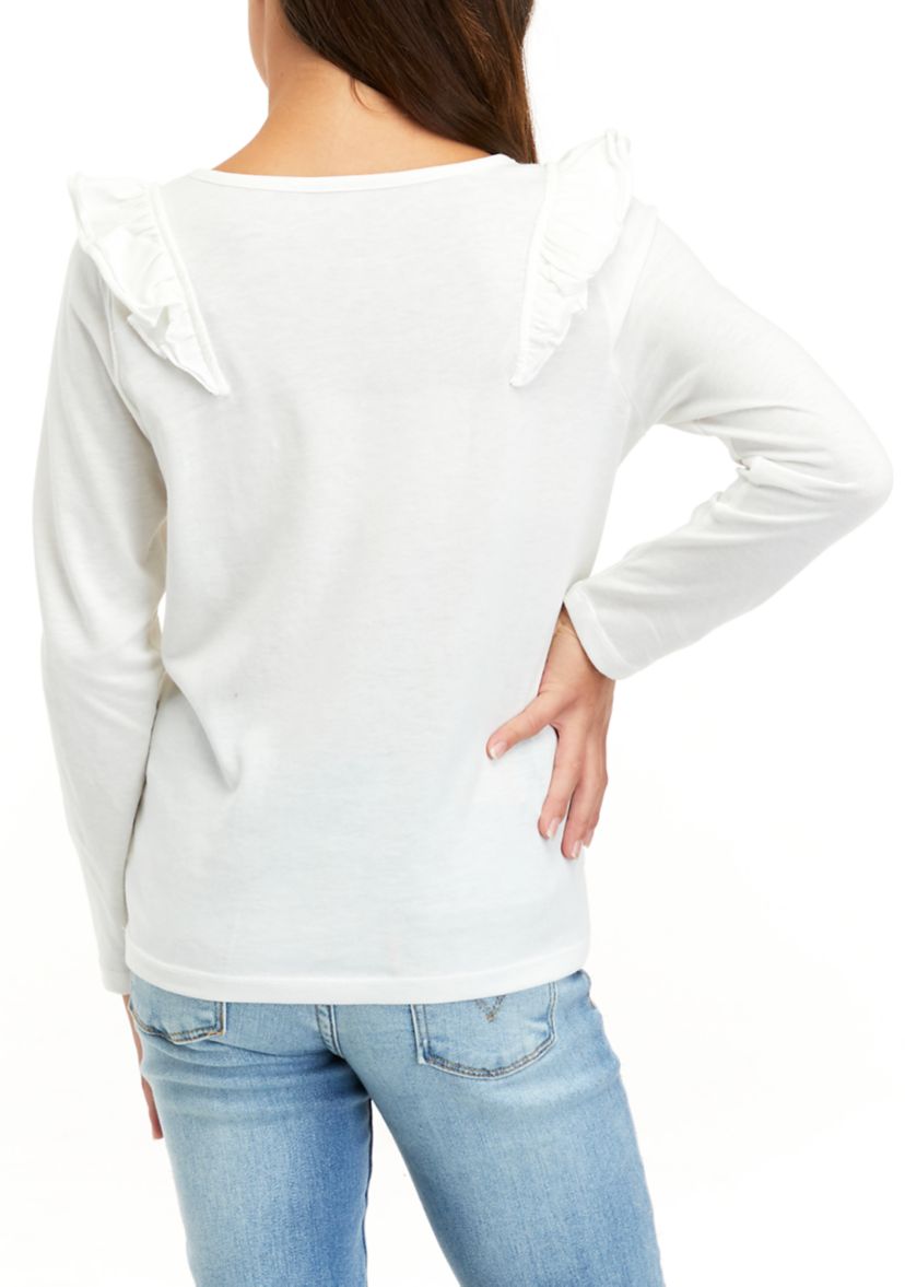 Girls 7-16 Ruffle T-Shirt