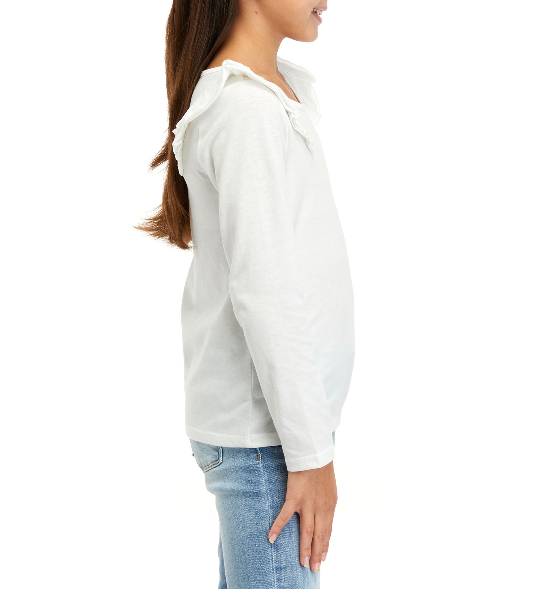 Girls 7-16 Ruffle T-Shirt