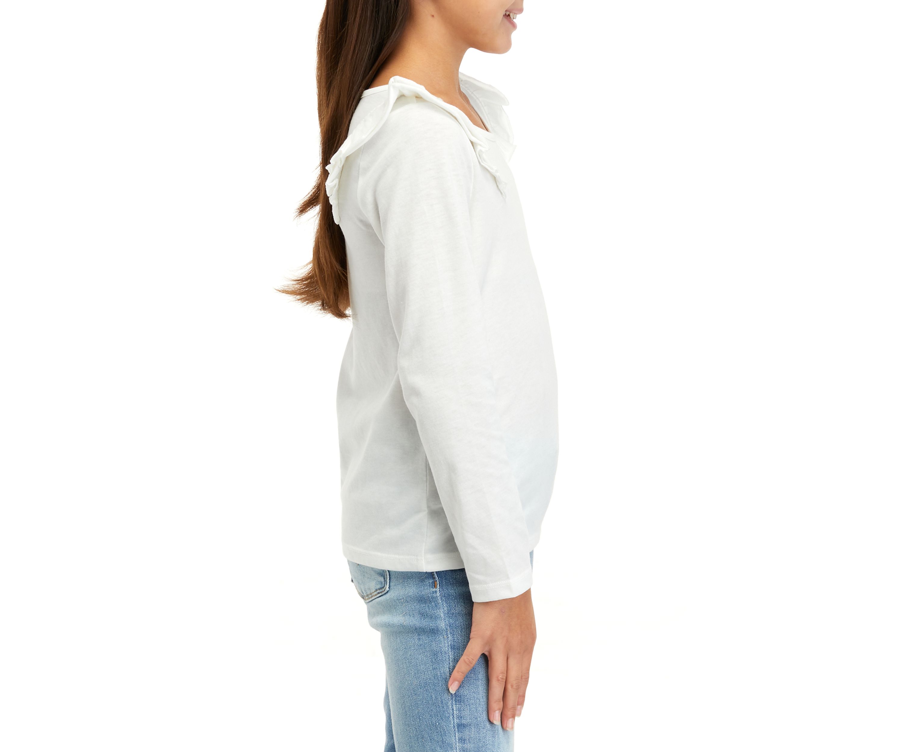 Girls 7-16 Ruffle T-Shirt