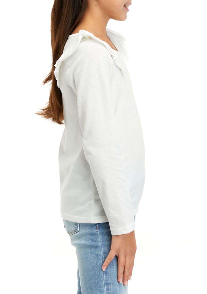 Girls 7-16 Ruffle T-Shirt