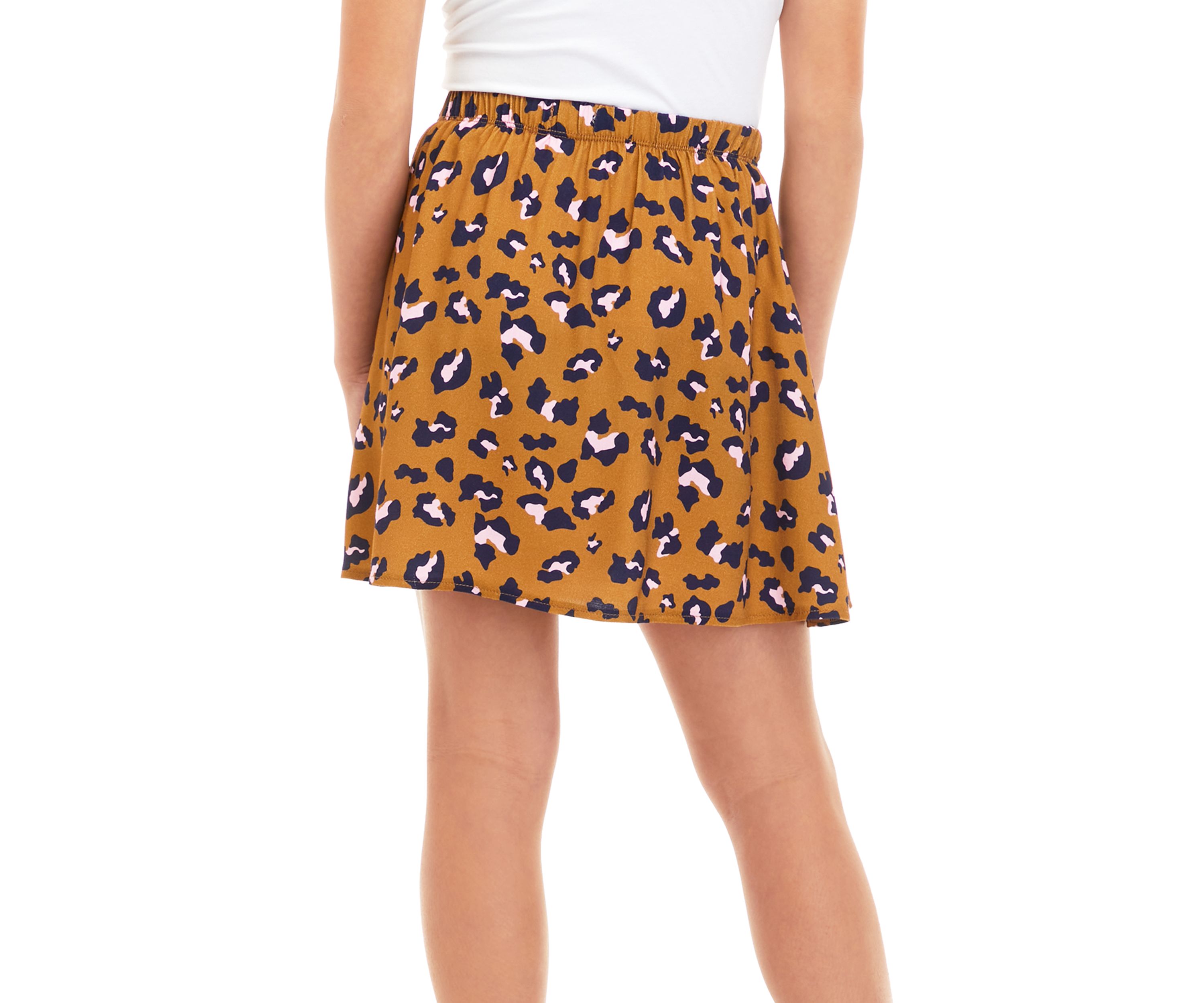 Girls 7-16 Animal Print Skirt 