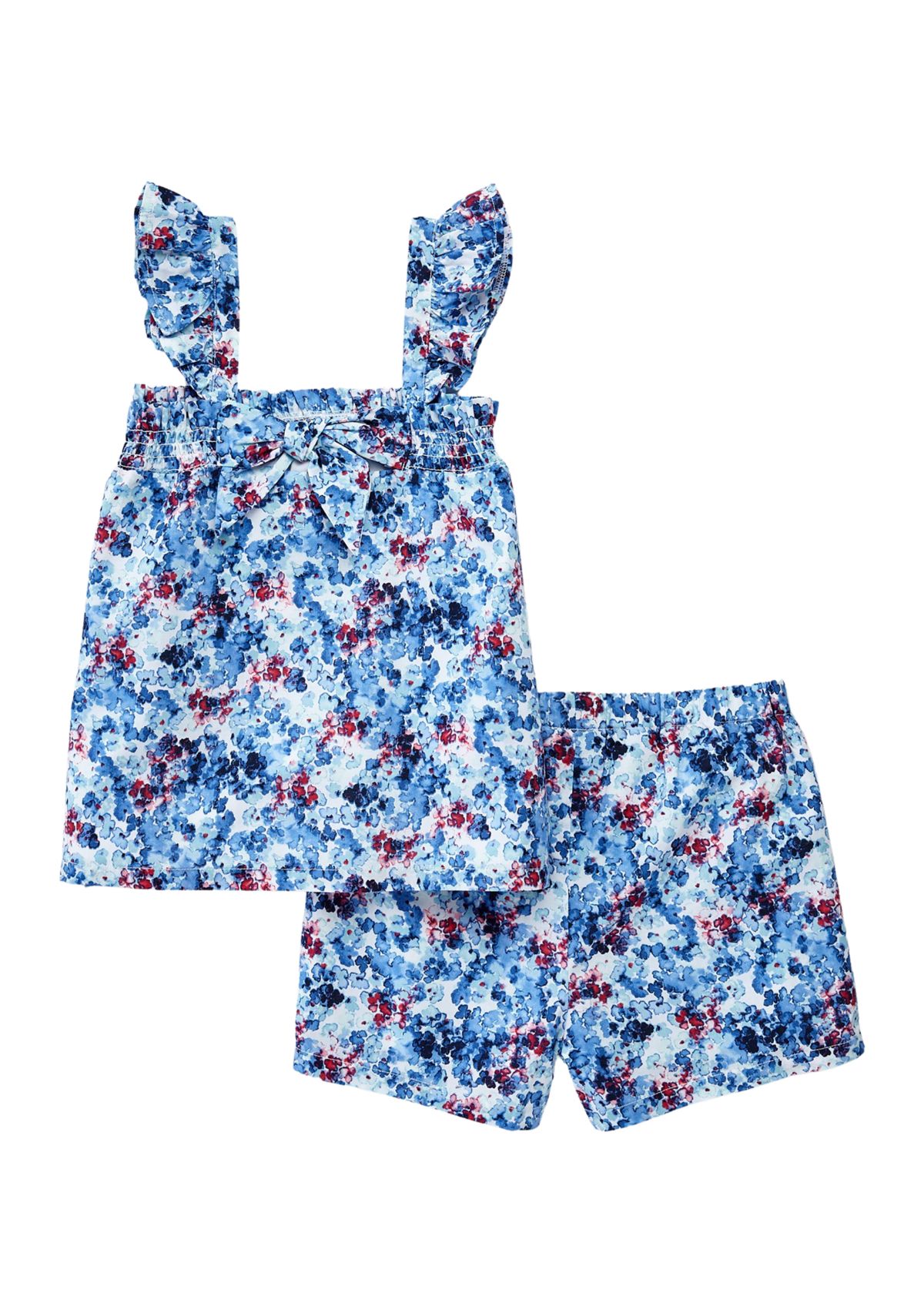 Girls 7-16 Print Woven Set 