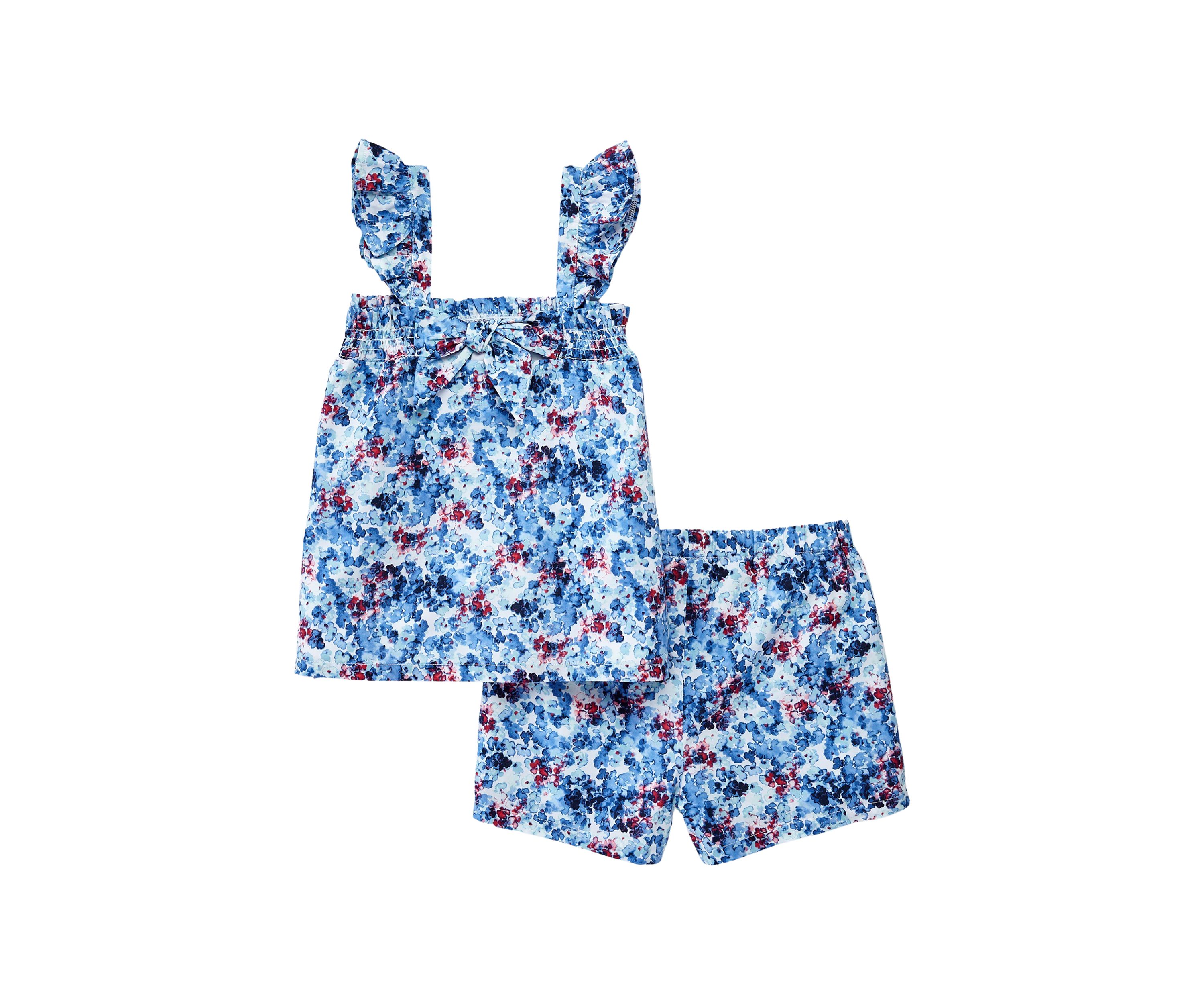 Girls 7-16 Print Woven Set 