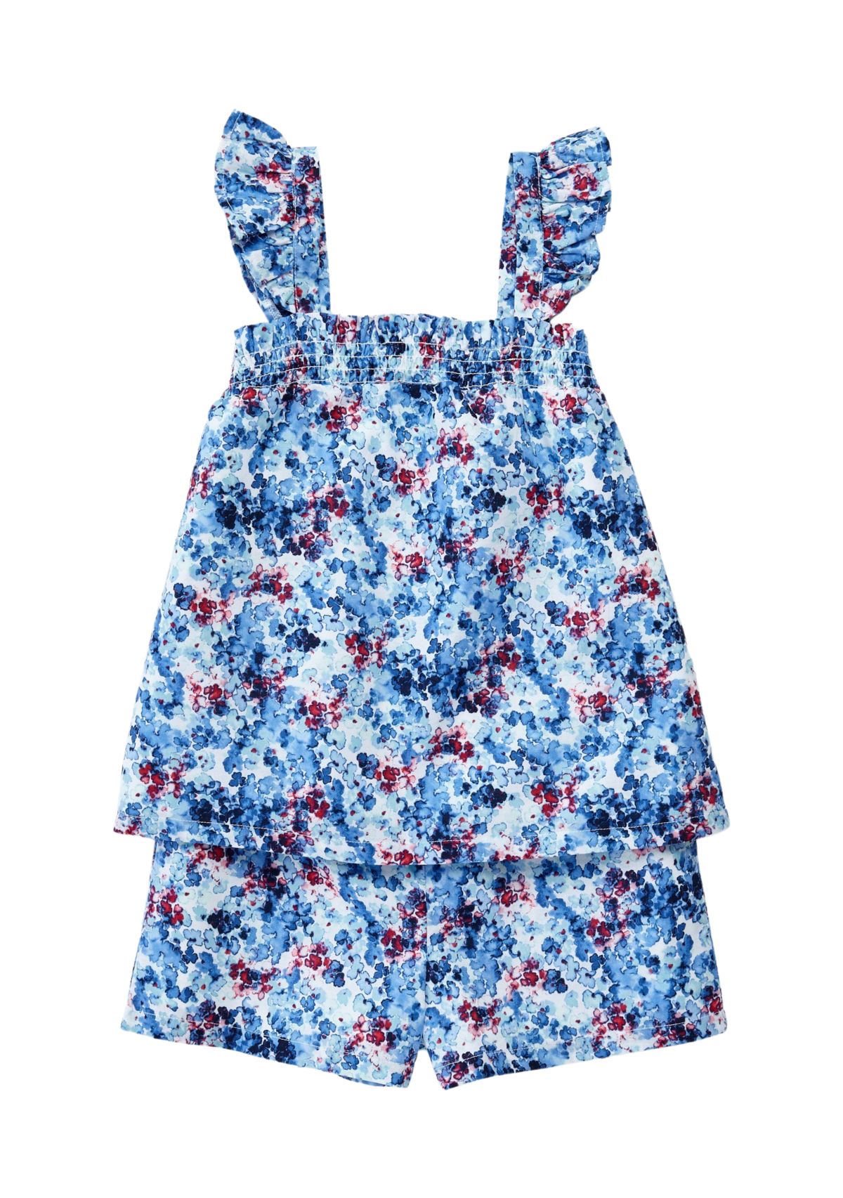 Girls 7-16 Print Woven Set 