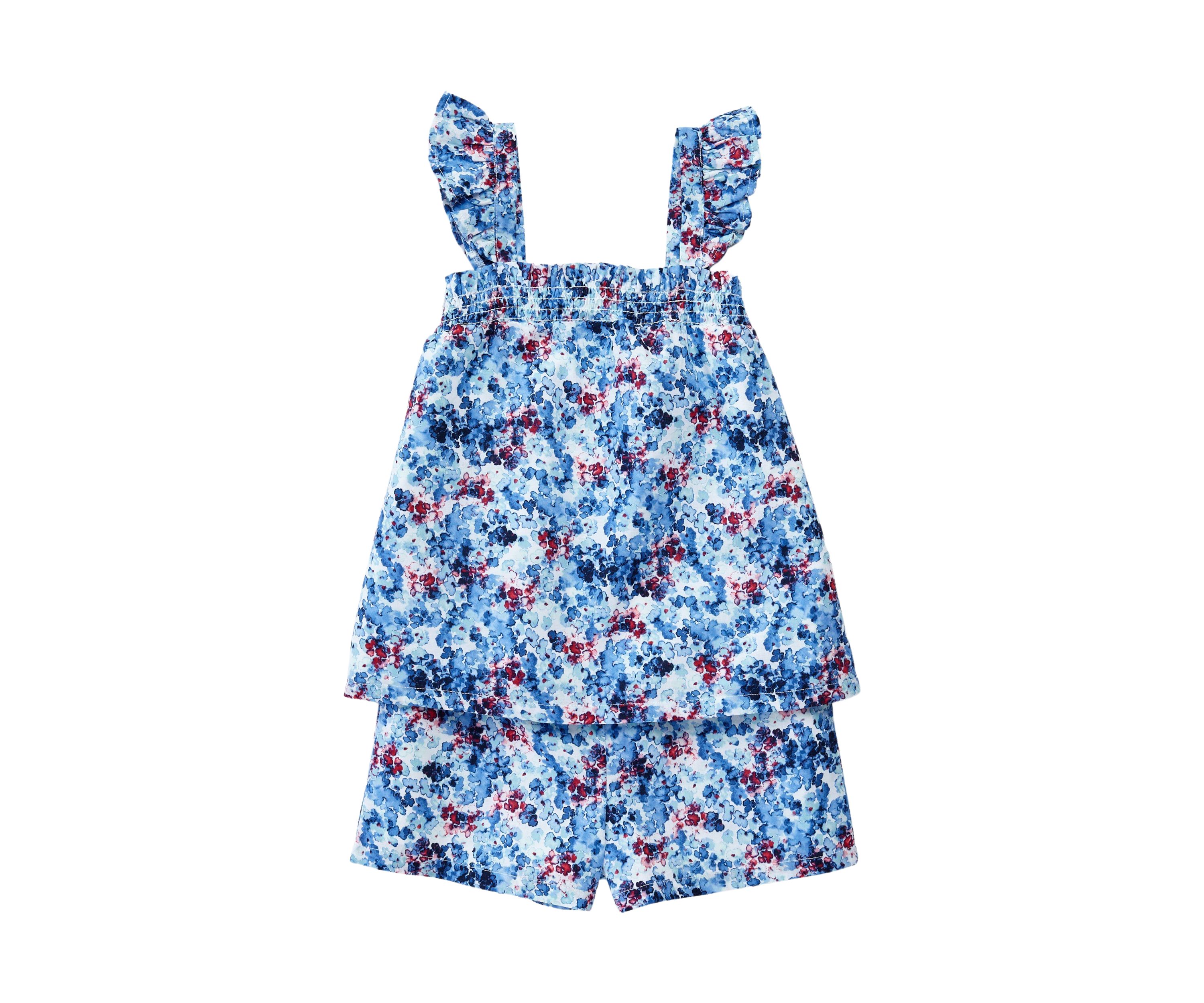Girls 7-16 Print Woven Set 