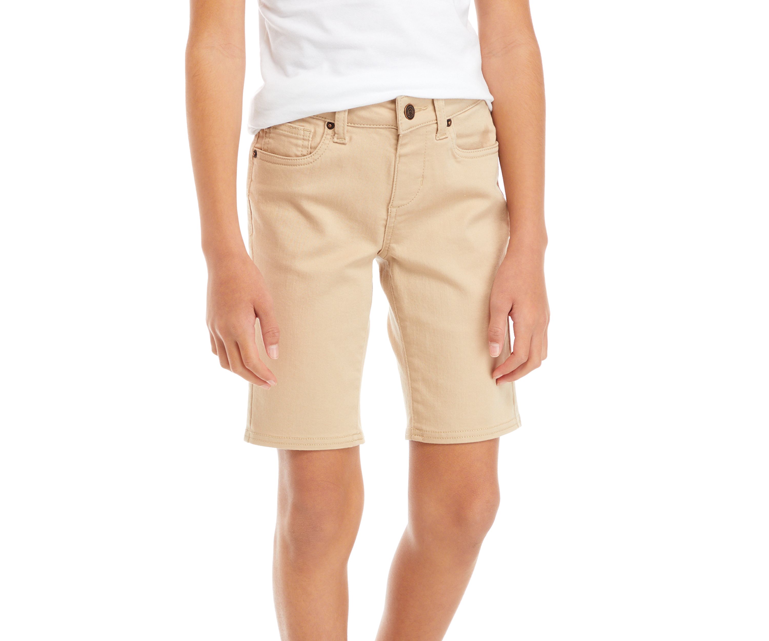 Girls 7-16 5-Pocket Bermuda Shorts