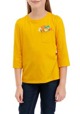 Girls' Short Sleeve Romper - Cat & Jack™ Yellow XS