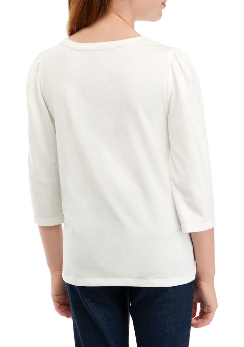 Girls 7-16 3/4 Sleeve Graphic T-Shirt