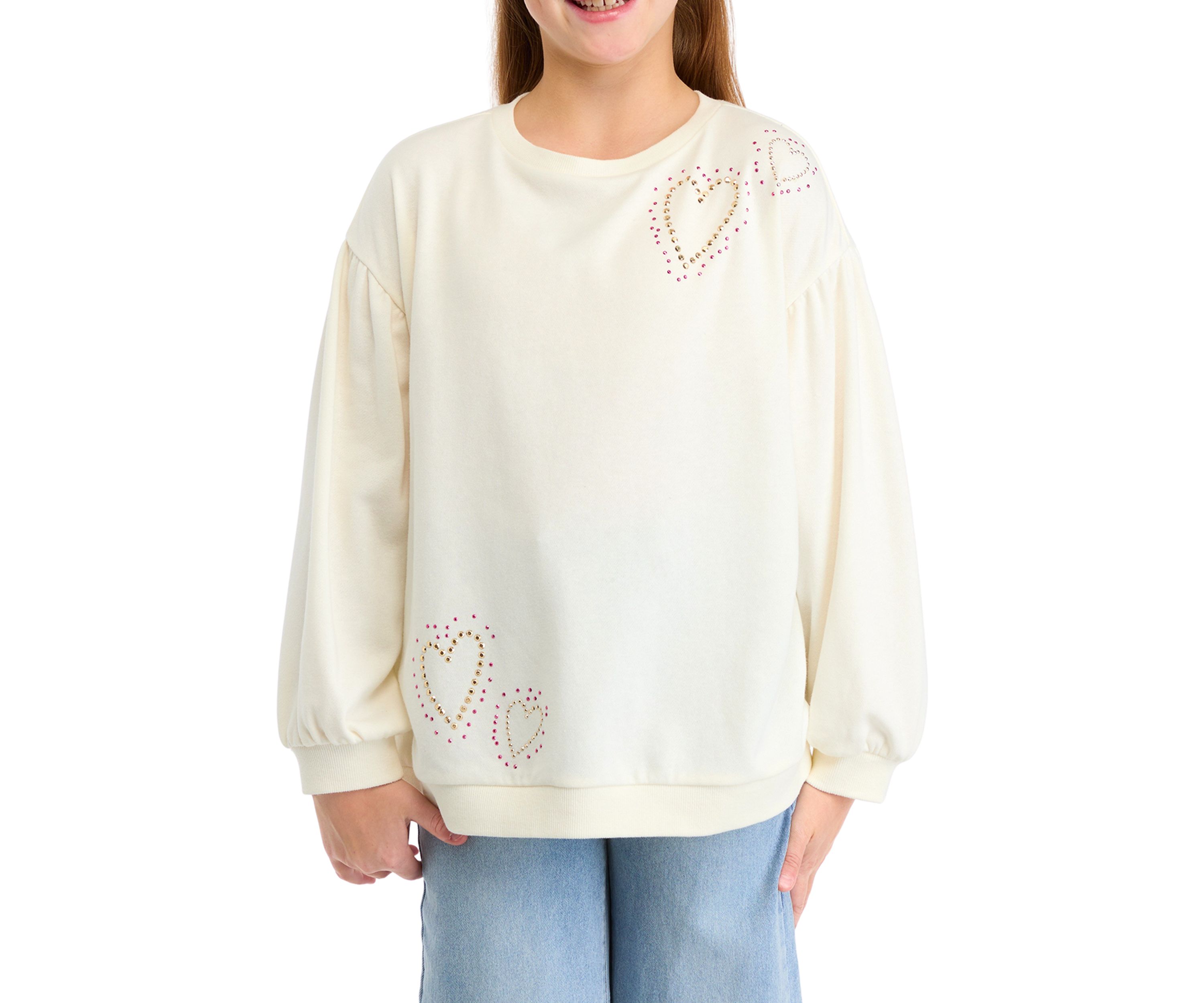Girls 7-16 Puffed Sweeper Shirt