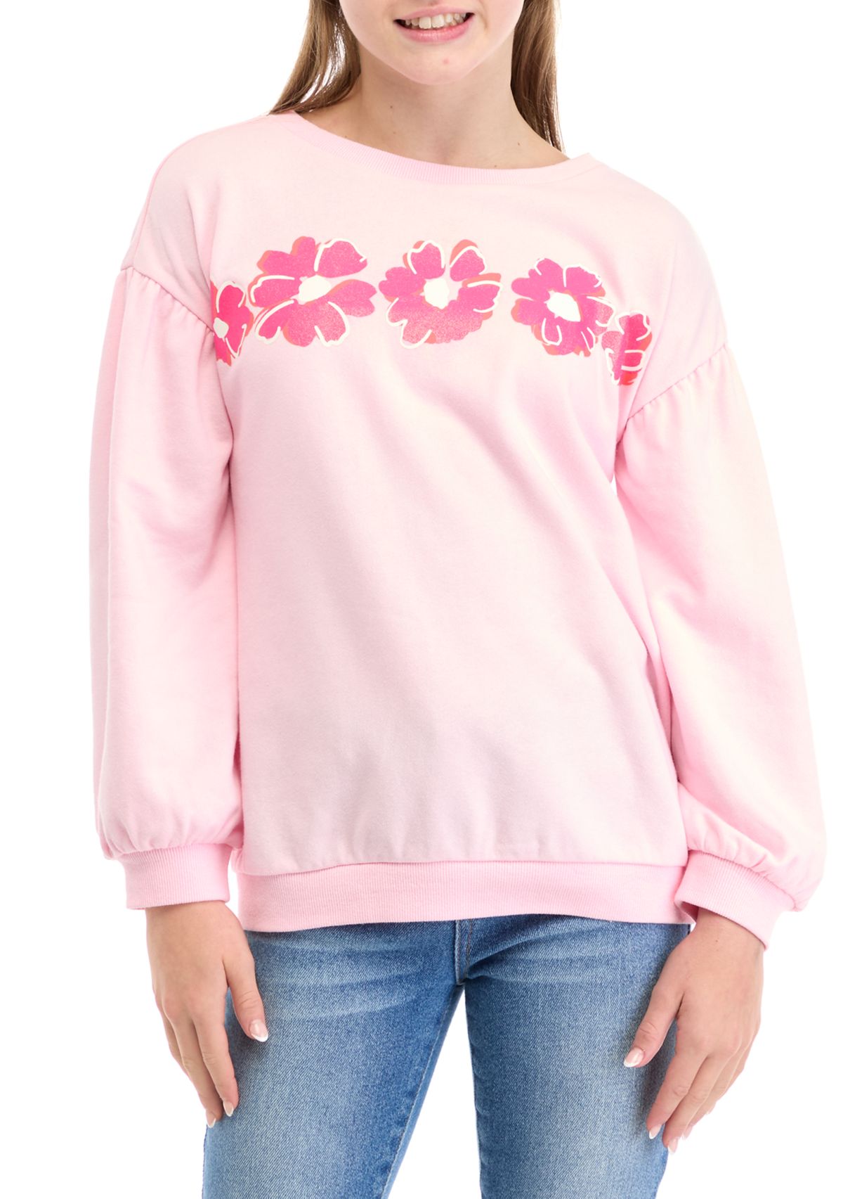 Girls 7-16 Puffed Sweeper Shirt